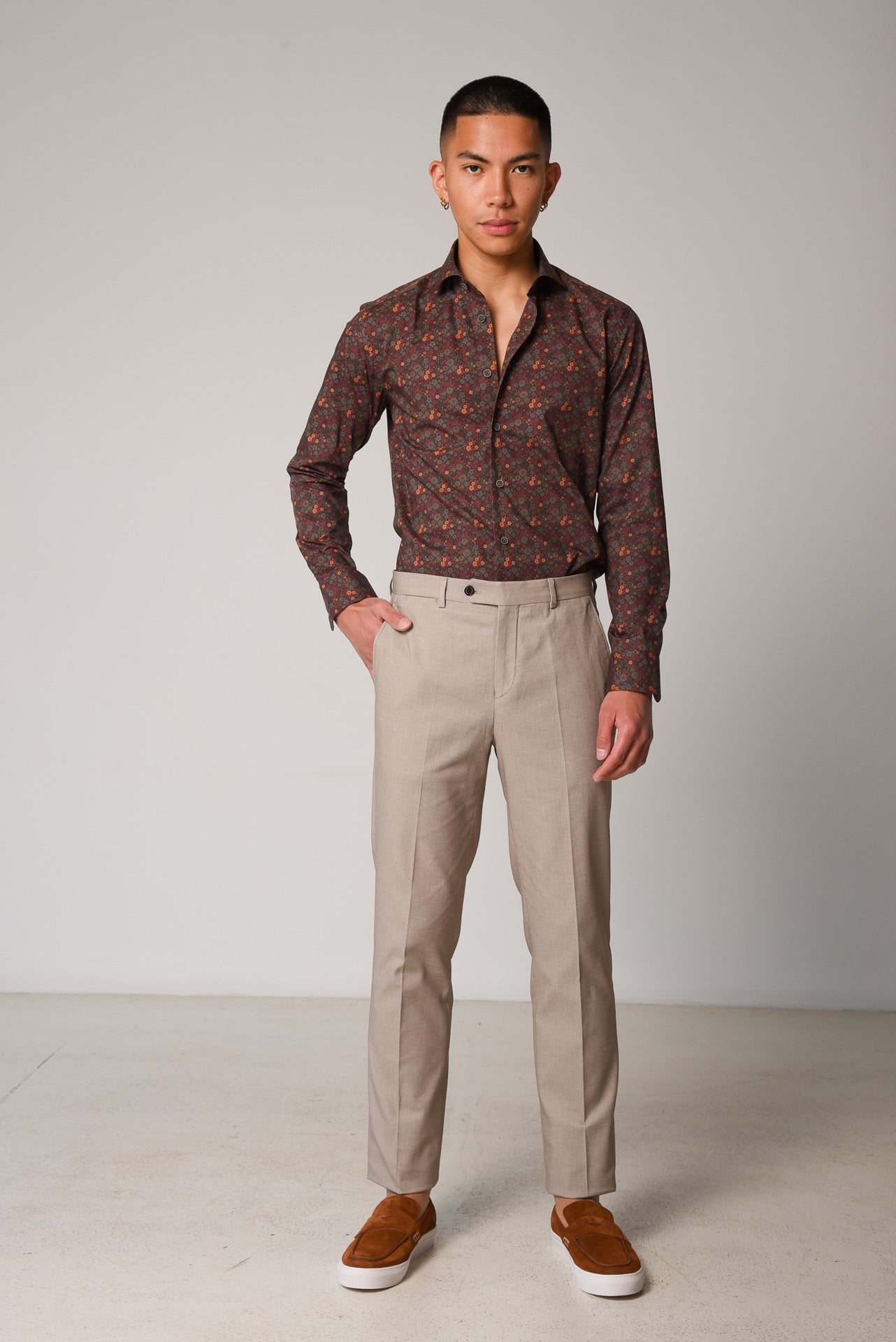 ΑΝΔΡΙΚΟ ΠΑΝΤΕΛΟΝΙ CHINOS LES GENT'S ΜΠΕΖ ΣΚΟΥΡΟ REGULAR FIT