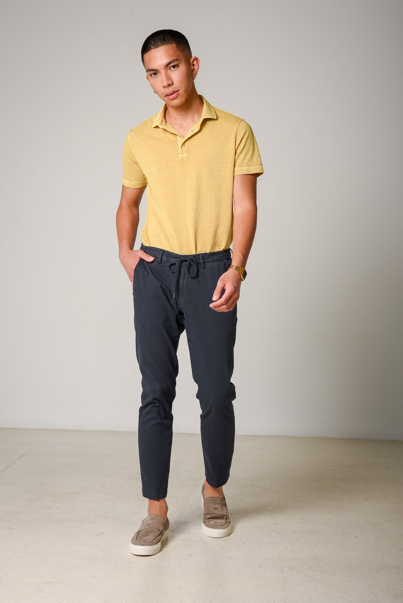 ΑΝΔΡΙΚΗ ΠΑΝΤΕΛΟΝΑ ΜΕ ΚΟΡΔΟΝΙ PORTOBELLO'S ΜΠΛΕ ΧΡΩΜΑ REGULAR FIT