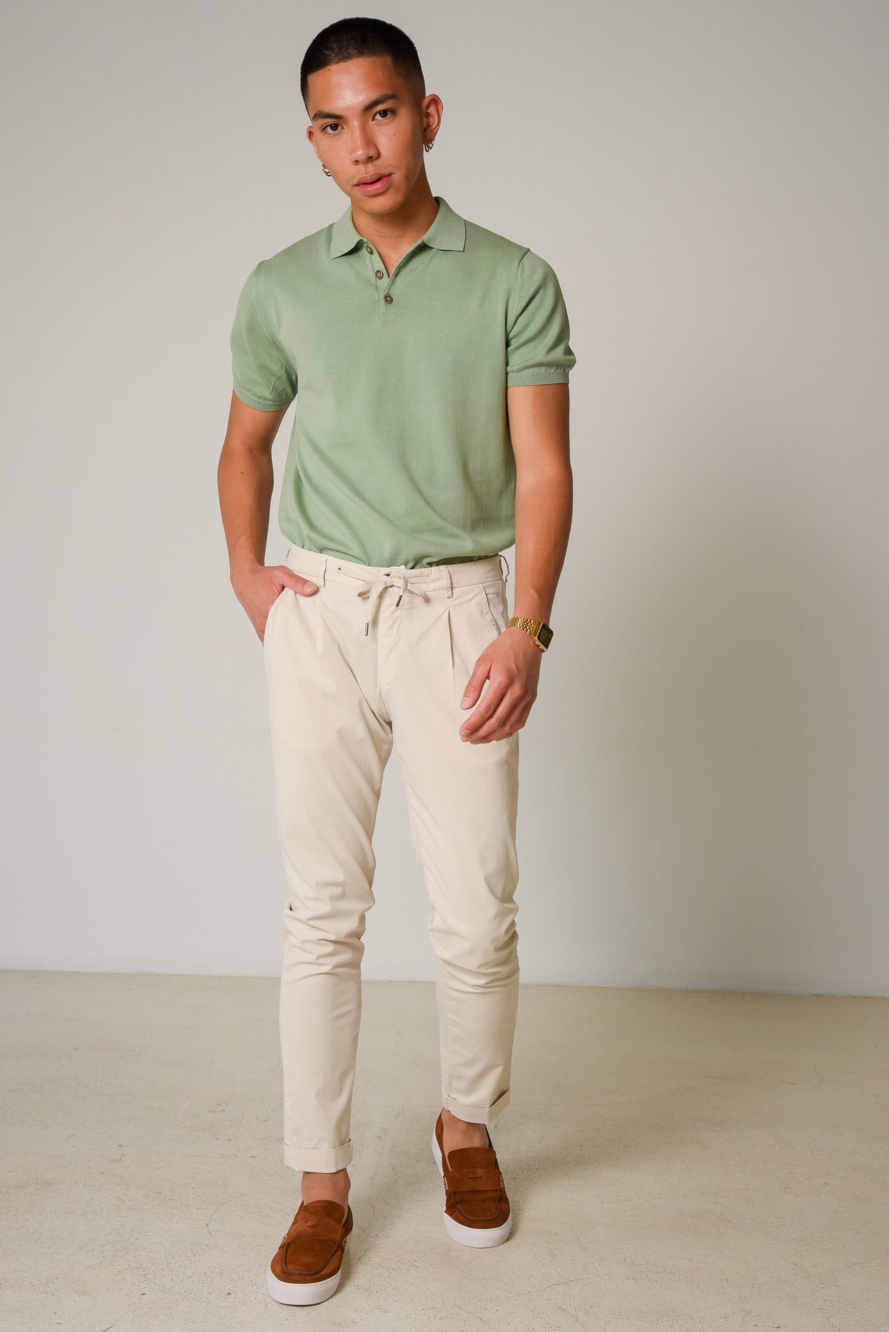 ΑΝΔΡΙΚΗ ΠΑΝΤΕΛΟΝΑ PORTOBELLO'S ΜΕ ΚΟΡΔΟΝΙ ΜΠΕΖ ΑΝΟΙΧΤΟ ΧΡΩΜΑ ΚΑΝΟΝΙΚΗ ΓΡΑΜΜΗ