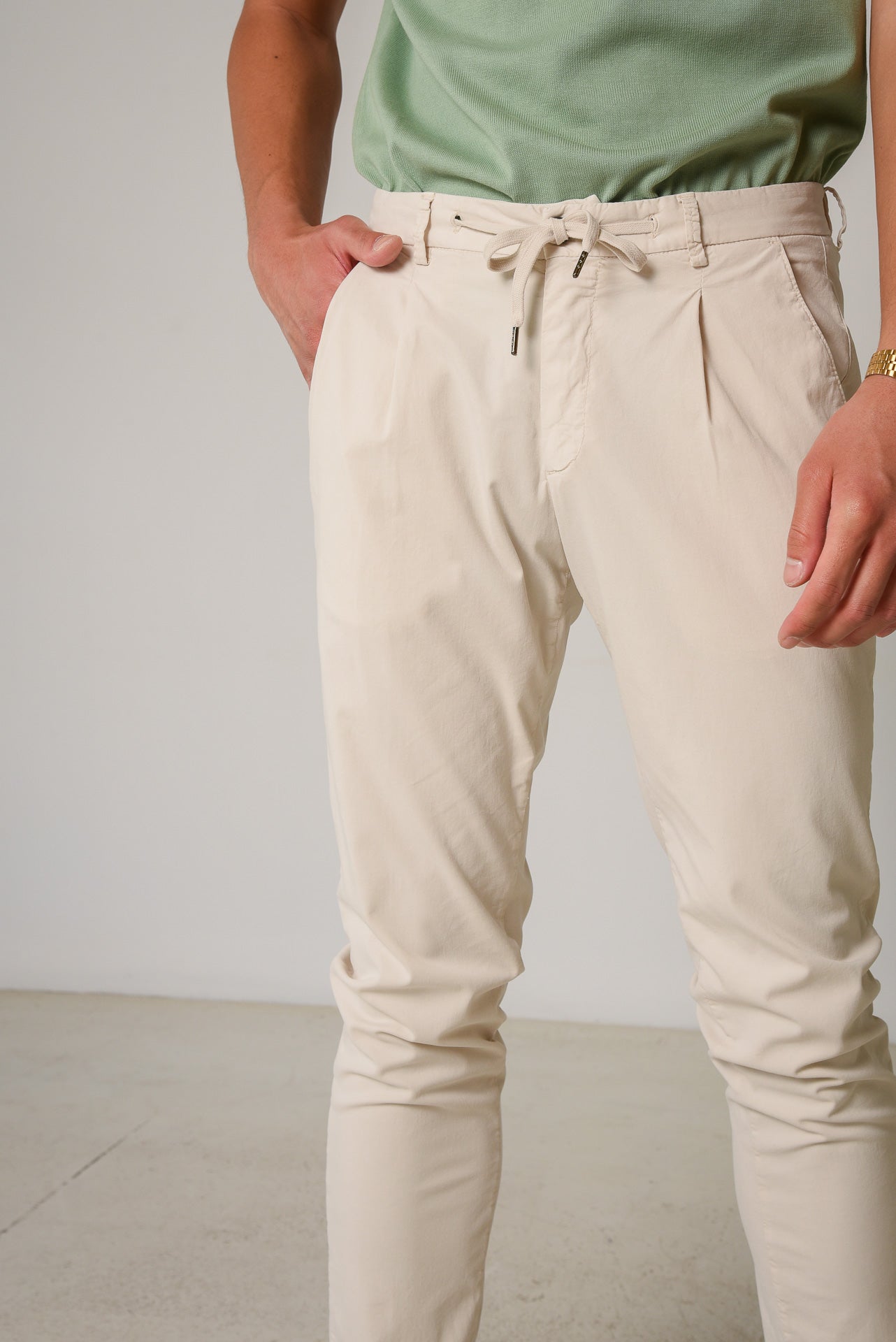 ΑΝΔΡΙΚΗ ΠΑΝΤΕΛΟΝΑ PORTOBELLO'S ΜΕ ΚΟΡΔΟΝΙ ΜΠΕΖ ΑΝΟΙΧΤΟ ΧΡΩΜΑ ΚΑΝΟΝΙΚΗ ΓΡΑΜΜΗ