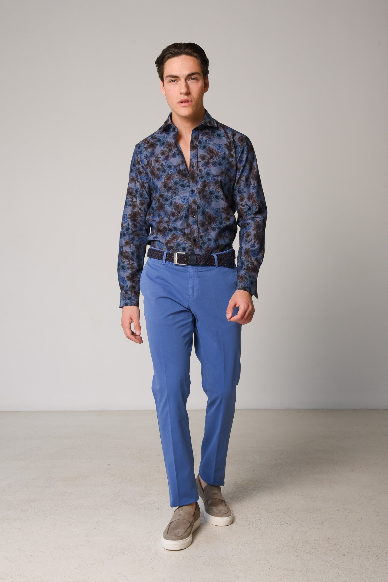 ΑΝΔΡΙΚΟ ΠΑΝΤΕΛΟΝΙ CHINOS PORTOBELLO'S ΜΠΛΕ ΜΕΣΑΙΟ ΣΤΕΝΗ ΓΡΑΜΜΗ