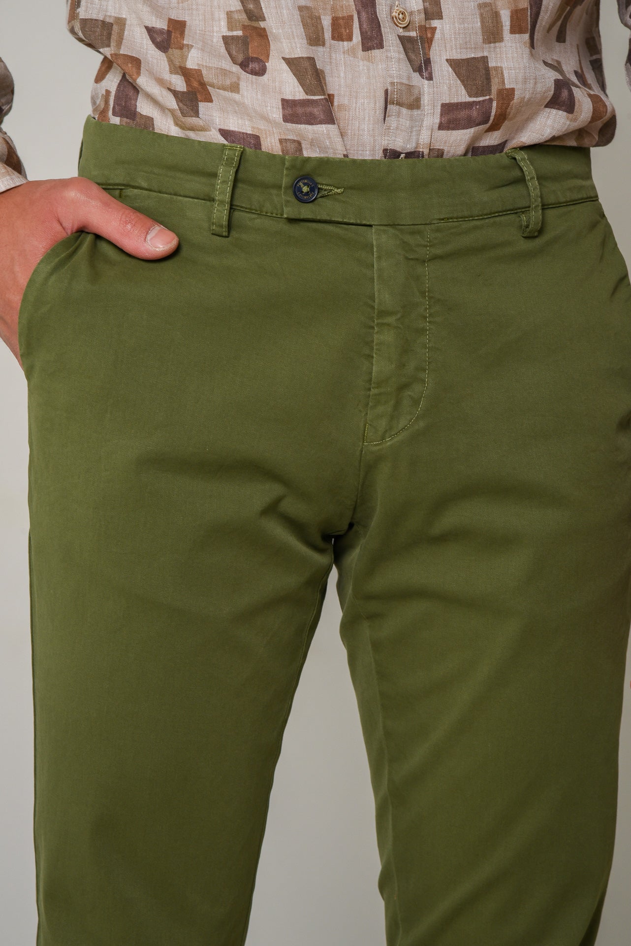 ΑΝΔΡΙΚΟ CHINOS ΠΑΝΤΕΛΟΝΙ PORTOBELLO'S ΛΑΔΙ ΣΕ ΣΤΕΝΗ ΓΡΑΜΜΗ ΓΙΑ SMART OUTFITS