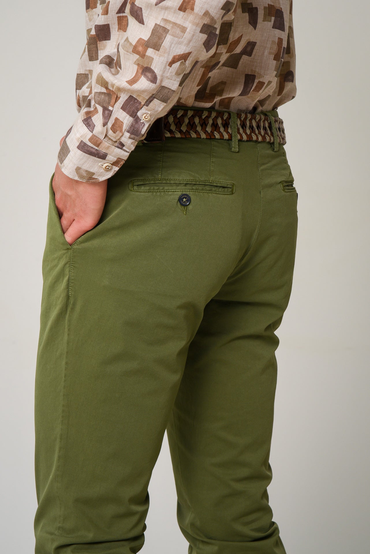 ΑΝΔΡΙΚΟ CHINOS ΠΑΝΤΕΛΟΝΙ PORTOBELLO'S ΛΑΔΙ ΣΕ ΣΤΕΝΗ ΓΡΑΜΜΗ ΓΙΑ SMART OUTFITS