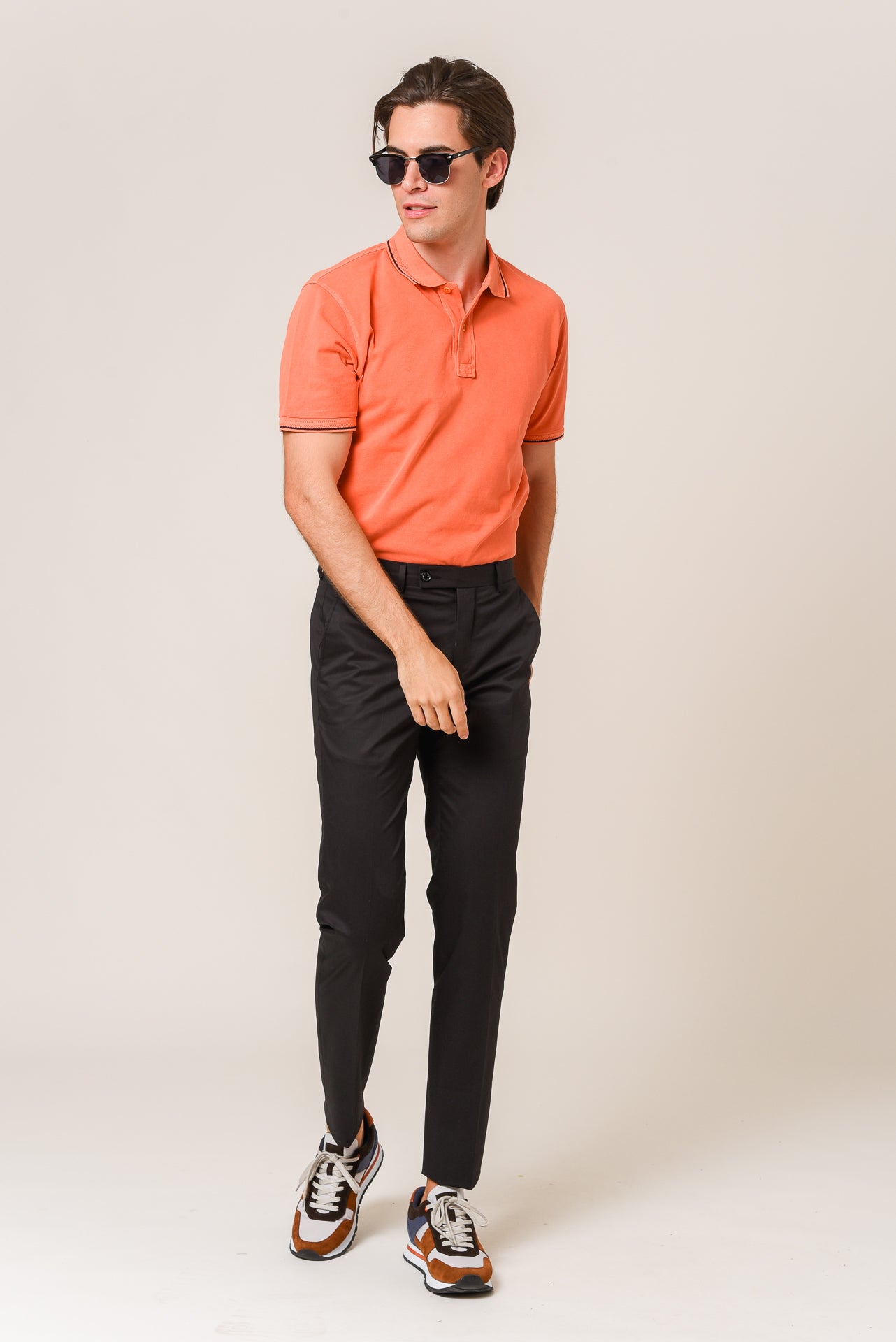 ΑΝΔΡΙΚΟ ΠΑΝΤΕΛΟΝΙ CHINOS PORTOBELLO'S ΣΕ ΜΑΥΡΟ ΧΡΩΜΑ SLIM FIT