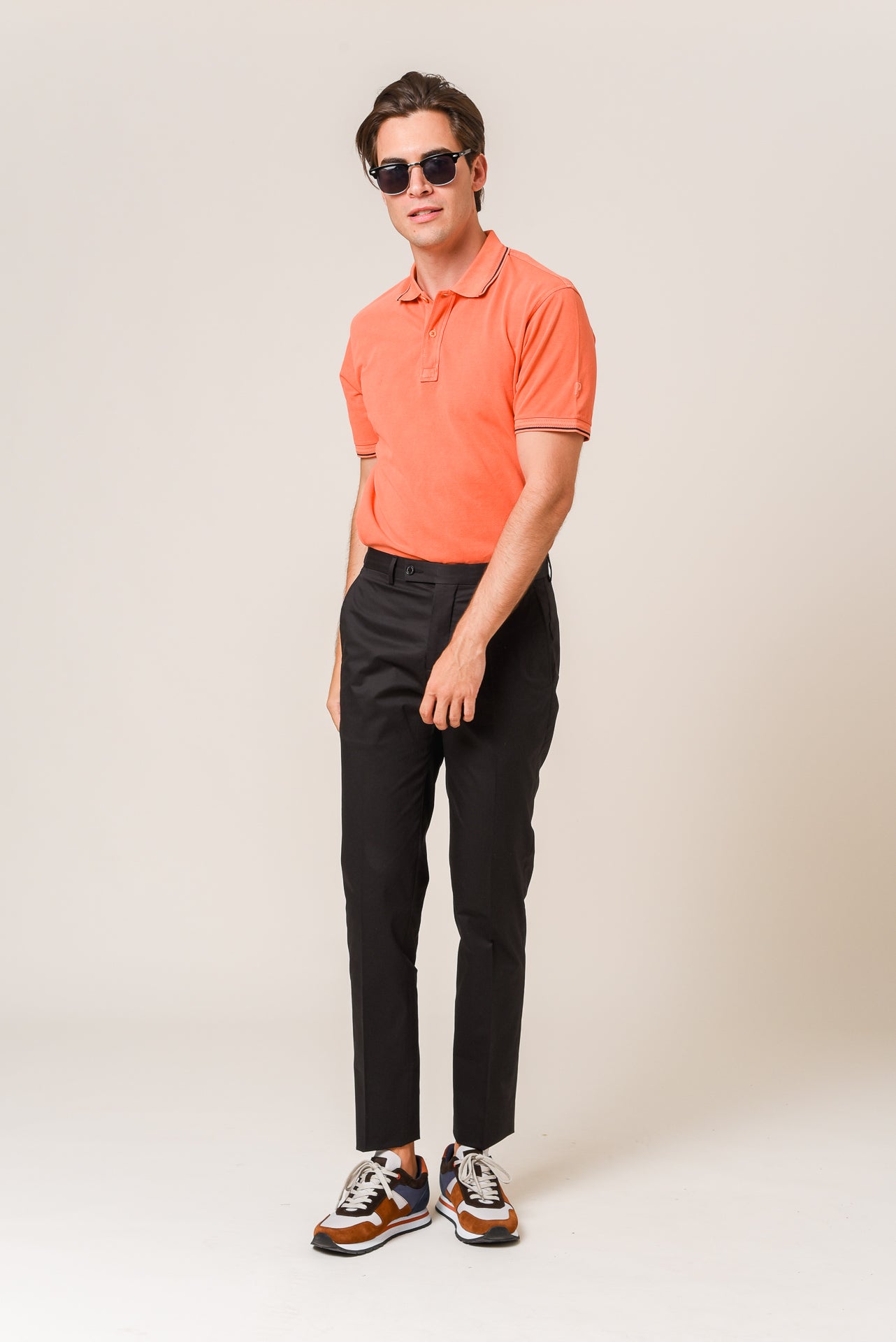 ΑΝΔΡΙΚΟ ΠΑΝΤΕΛΟΝΙ CHINOS PORTOBELLO'S ΣΕ ΜΑΥΡΟ ΧΡΩΜΑ SLIM FIT