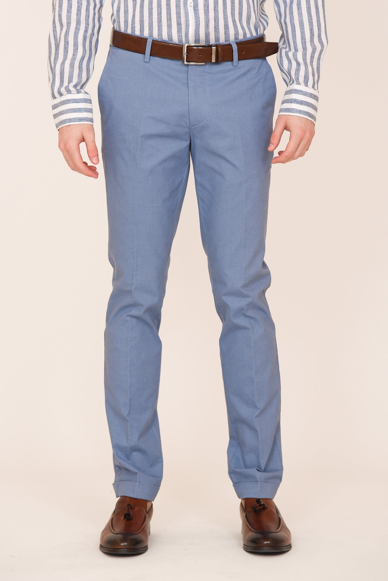 ΑΝΔΡΙΚΟ ΠΑΝΤΕΛΟΝΙ CHINOS PORTOBELLO'S ΣΙΕΛ ΑΠΟΧΡΩΣΗ ΣΕ ΣΤΕΝΗ ΓΡΑΜΜΗ