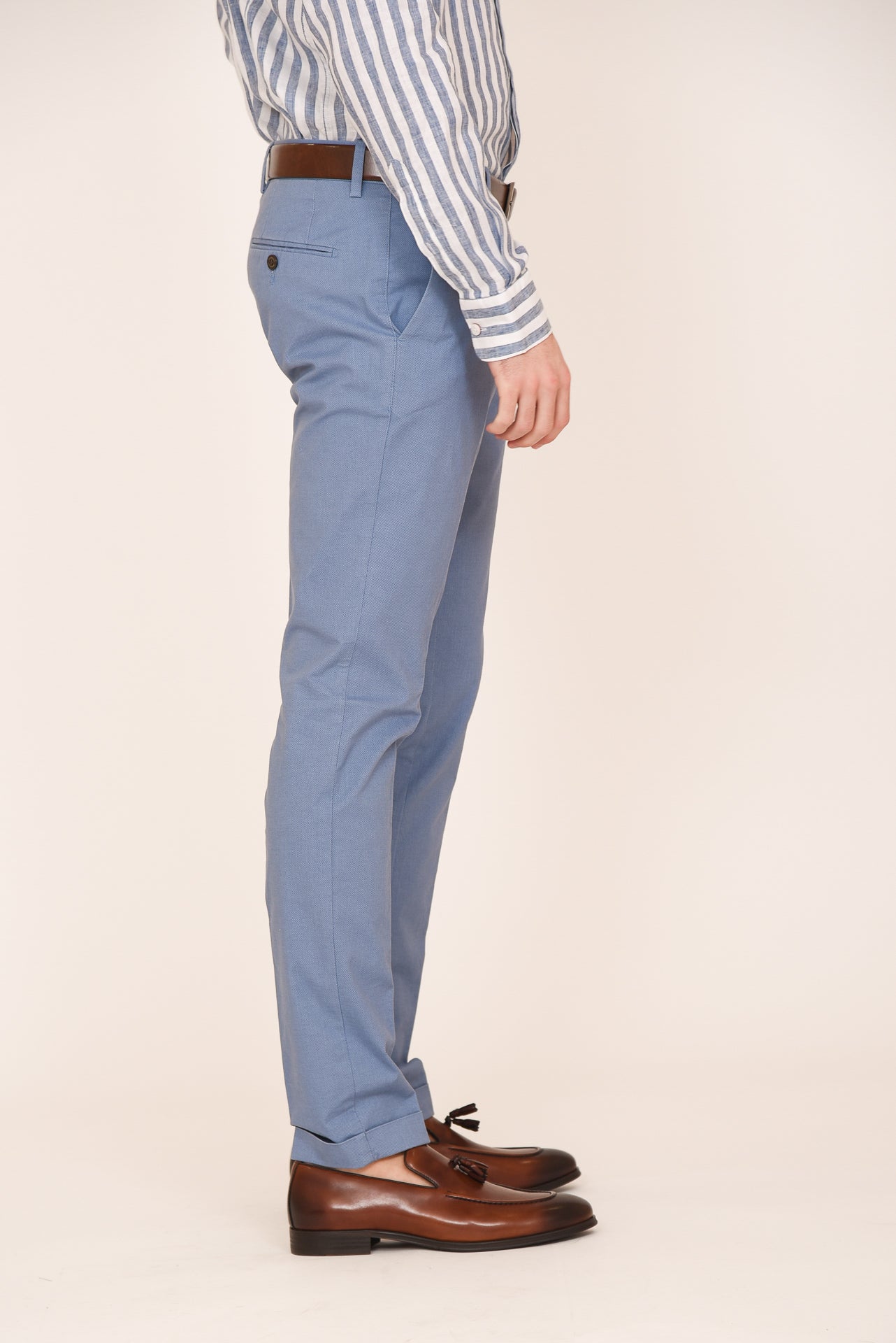 ΑΝΔΡΙΚΟ ΠΑΝΤΕΛΟΝΙ CHINOS PORTOBELLO'S ΣΙΕΛ ΑΠΟΧΡΩΣΗ ΣΕ ΣΤΕΝΗ ΓΡΑΜΜΗ