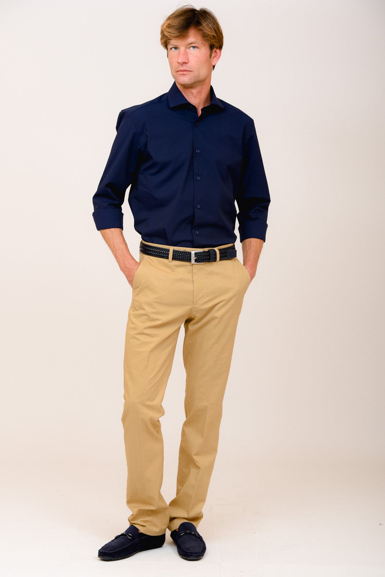 ΑΝΔΡΙΚΟ ΠΑΝΤΕΛΟΝΙ CHINOS PORTOBELLO'S ΜΠΕΖ ΣΚΟΥΡΟ ΚΛΑΣΙΚΗ ΓΡΑΜΜΗ