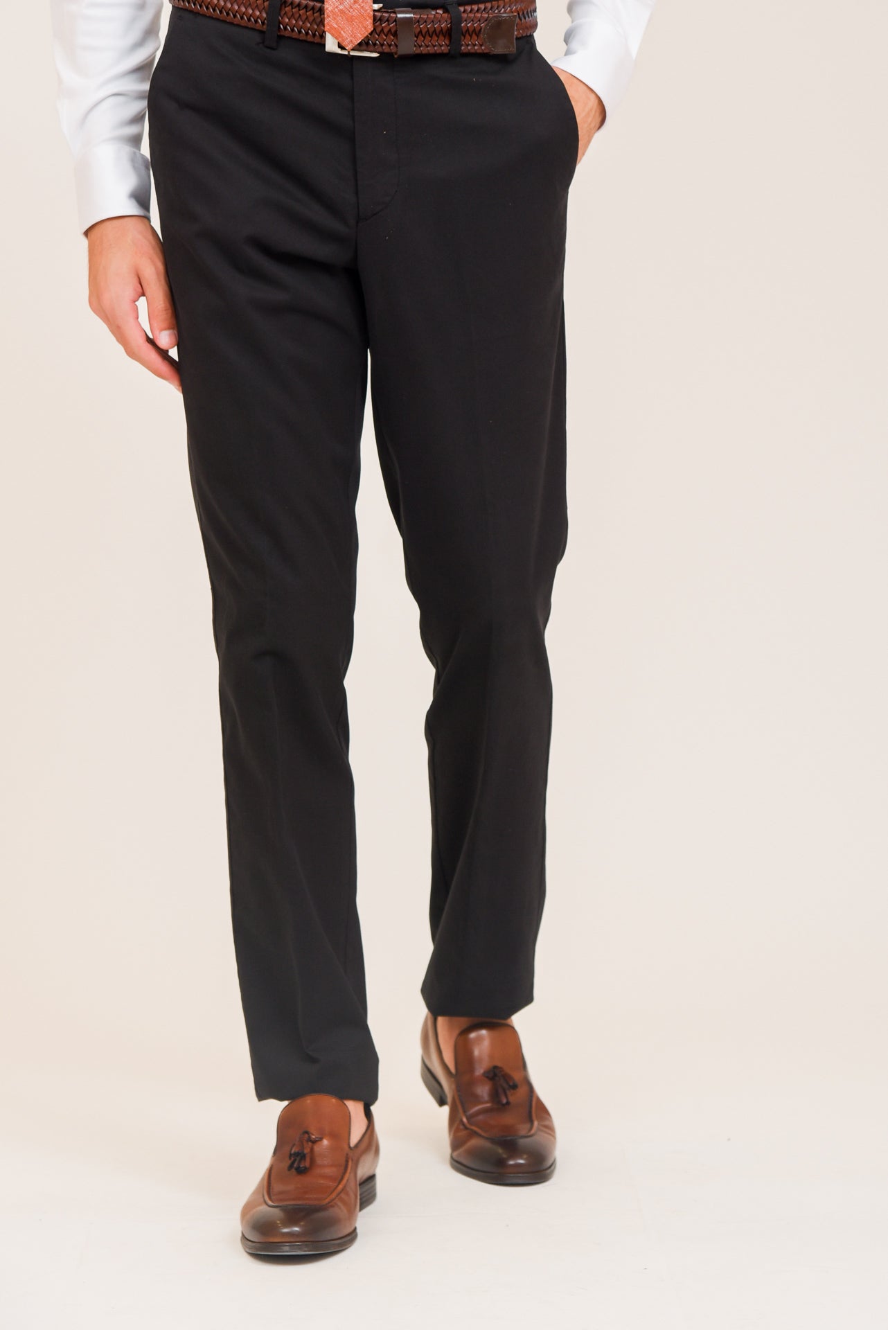 ΑΝΔΡΙΚΟ ΠΑΝΤΕΛΟΝΙ CHINOS PORTOBELLO'S ΜΑΥΡΟ ΧΡΩΜΑ ΚΛΑΣΙΚΗ ΓΡΑΜΜΗ