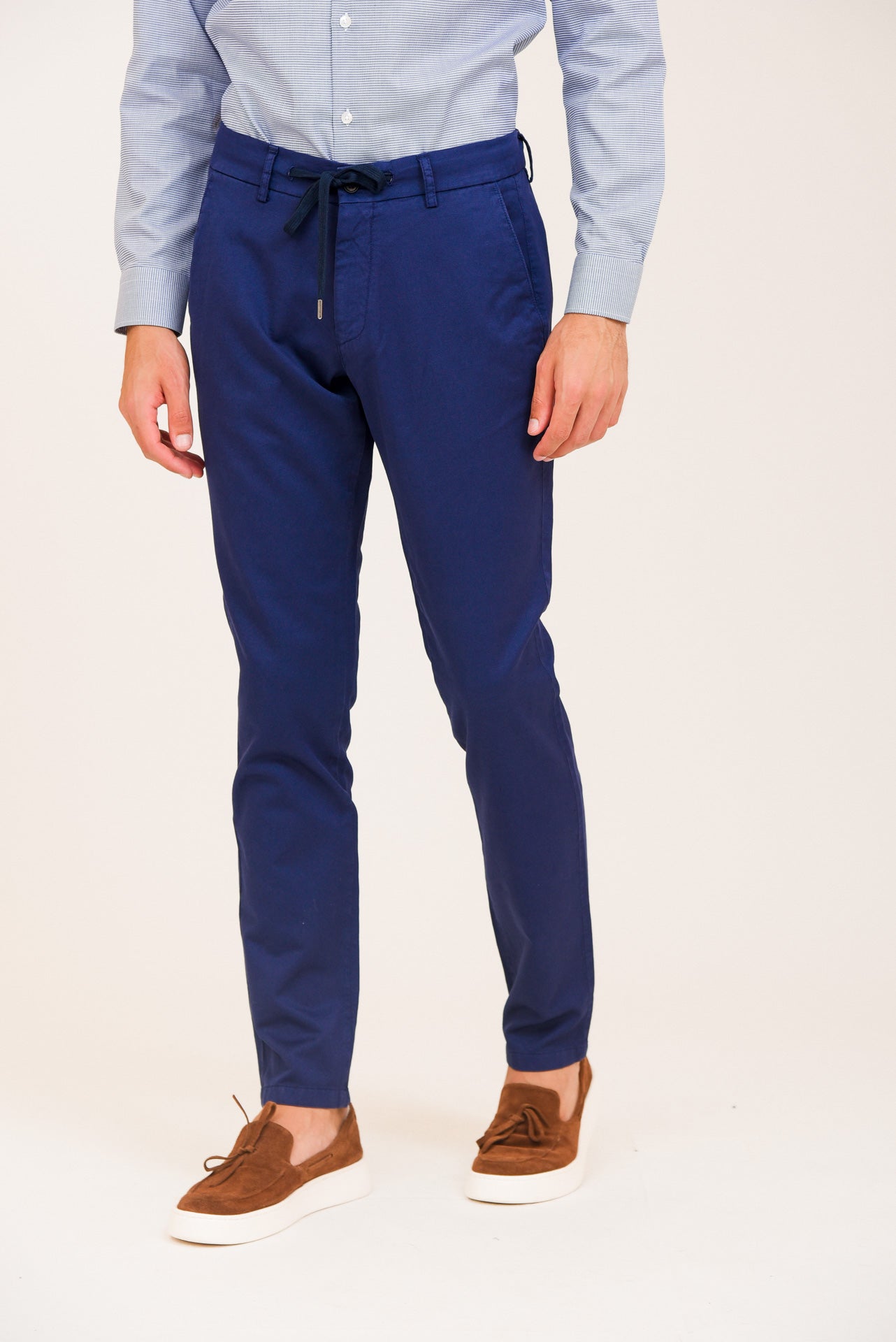 ΑΝΔΡΙΚΟ ΠΑΝΤΕΛΟΝΙ CHINOS PORTOBELLO'S ΜΕ ΚΟΡΔΟΝΙ ΜΠΛΕ ΡΟΥΑ MODERN FIT