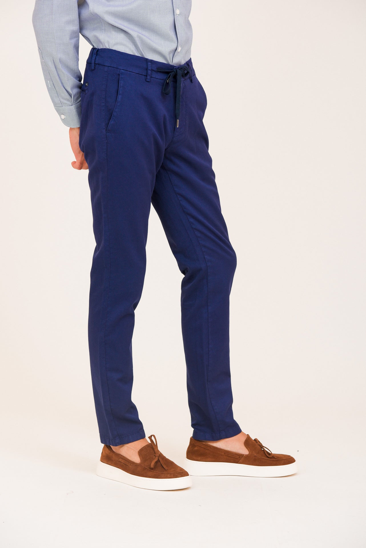 ΑΝΔΡΙΚΟ ΠΑΝΤΕΛΟΝΙ CHINOS PORTOBELLO'S ΜΕ ΚΟΡΔΟΝΙ ΜΠΛΕ ΡΟΥΑ MODERN FIT