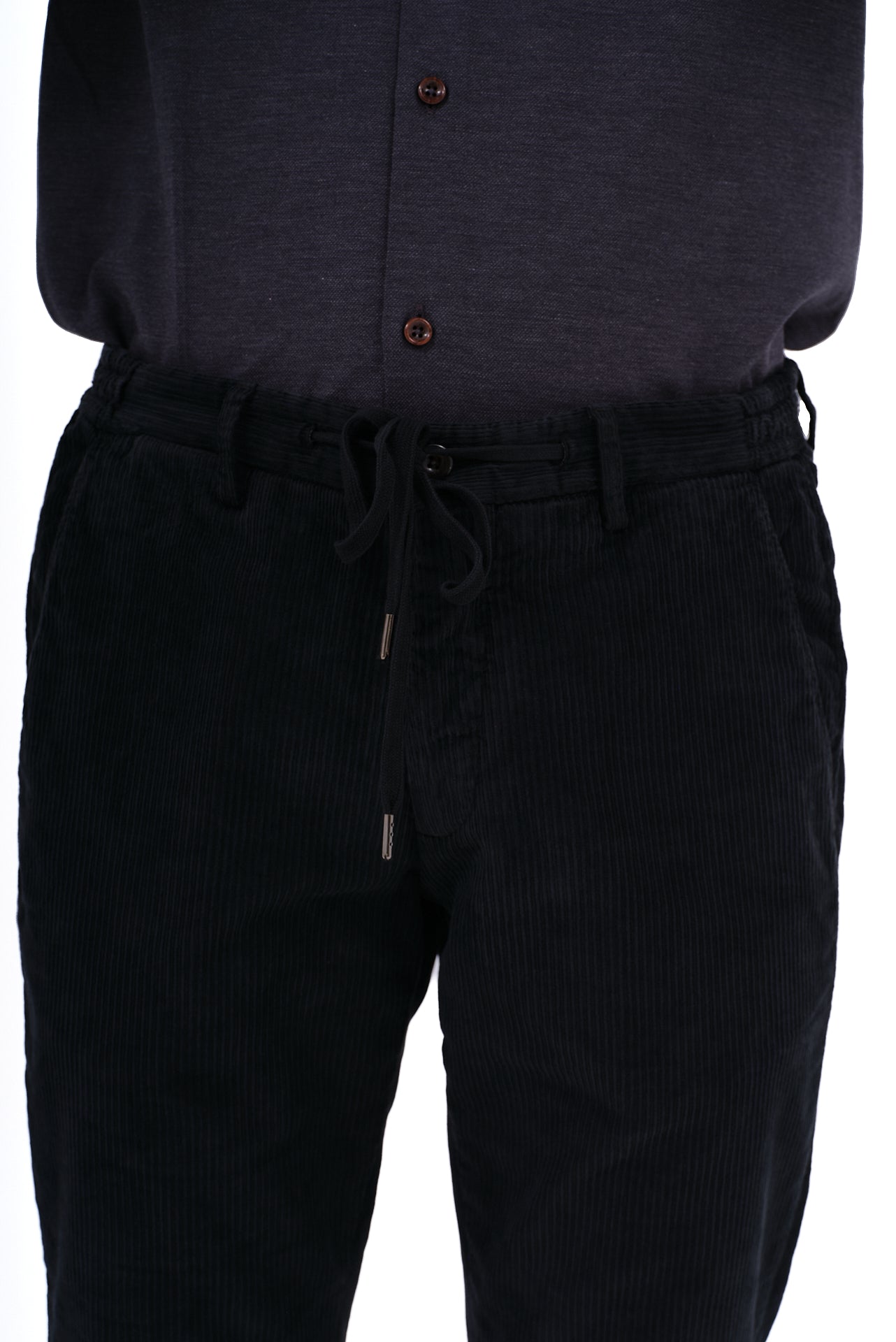 ΑΝΔΡΙΚΟ ΚΟΤΛΕ ΠΑΝΤΕΛΟΝΙ PORTOBELLO'S ΜΑΥΡΟ ΜΕ ΚΟΡΔΟΝΙ