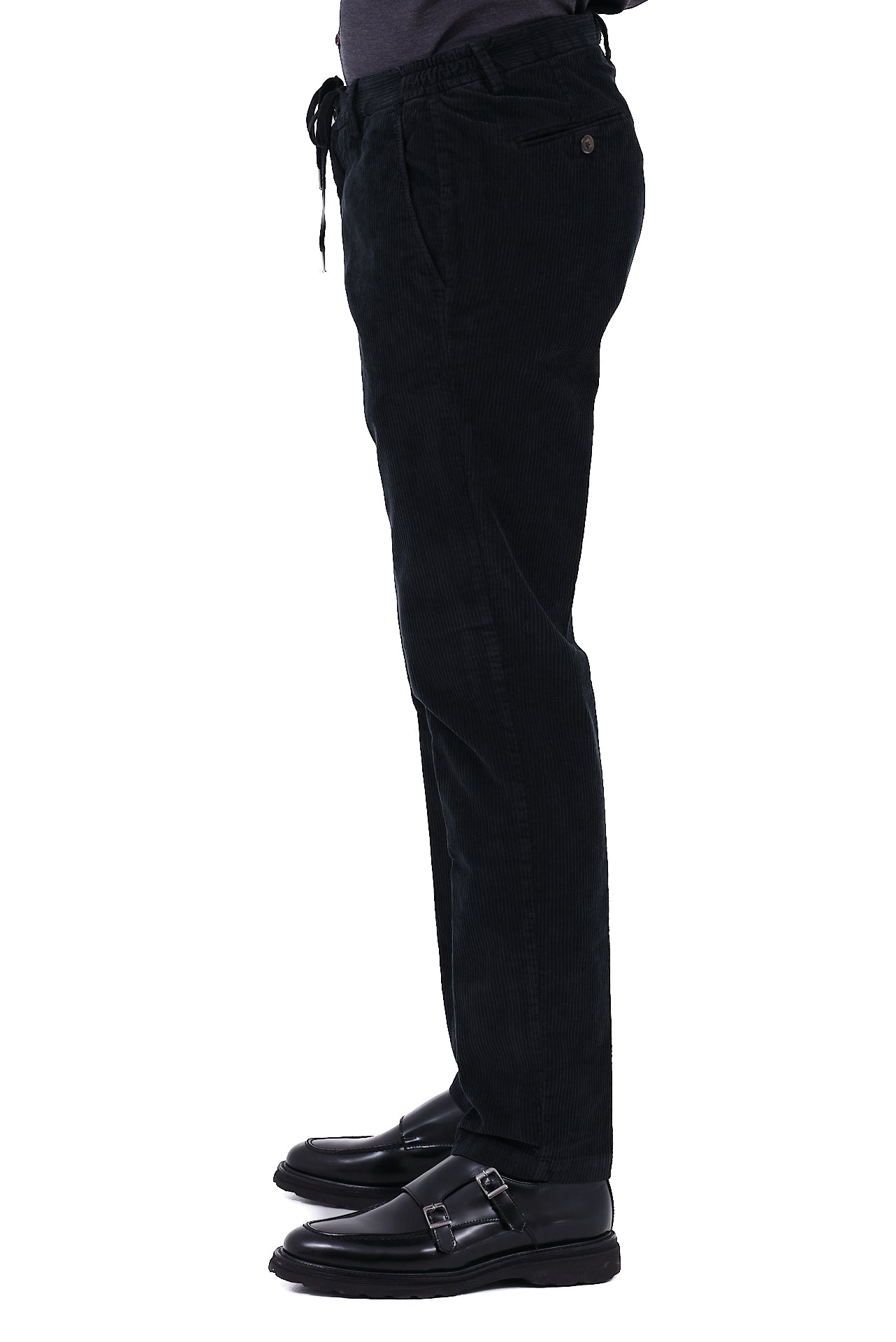 ΑΝΔΡΙΚΟ ΚΟΤΛΕ ΠΑΝΤΕΛΟΝΙ PORTOBELLO'S ΜΑΥΡΟ ΜΕ ΚΟΡΔΟΝΙ