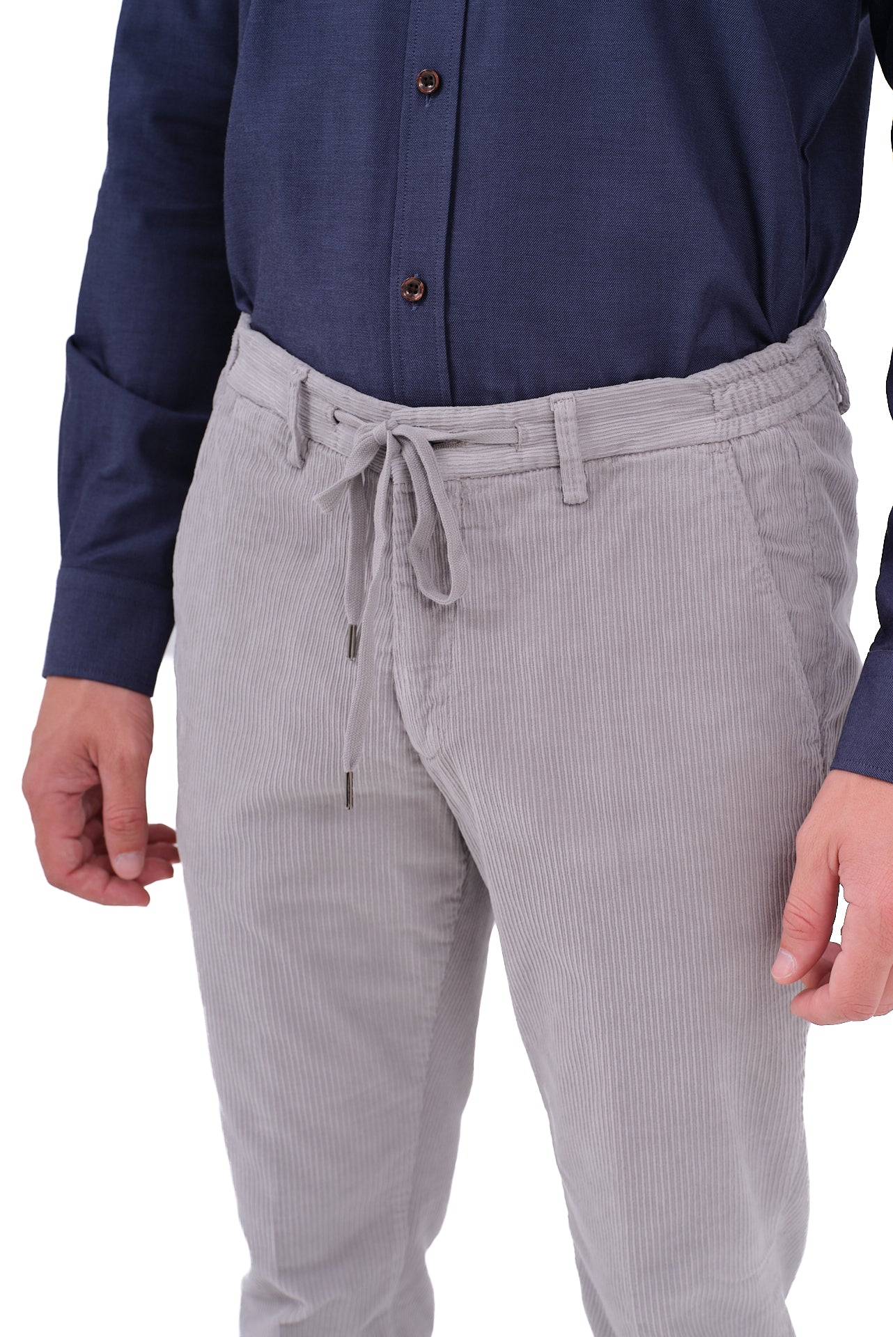 ΑΝΔΡΙΚΟ ΚΟΤΛΕ ΠΑΝΤΕΛΟΝΙ PORTOBELLO'S ΓΚΡΙ ΜΕ ΚΟΡΔΟΝΙ