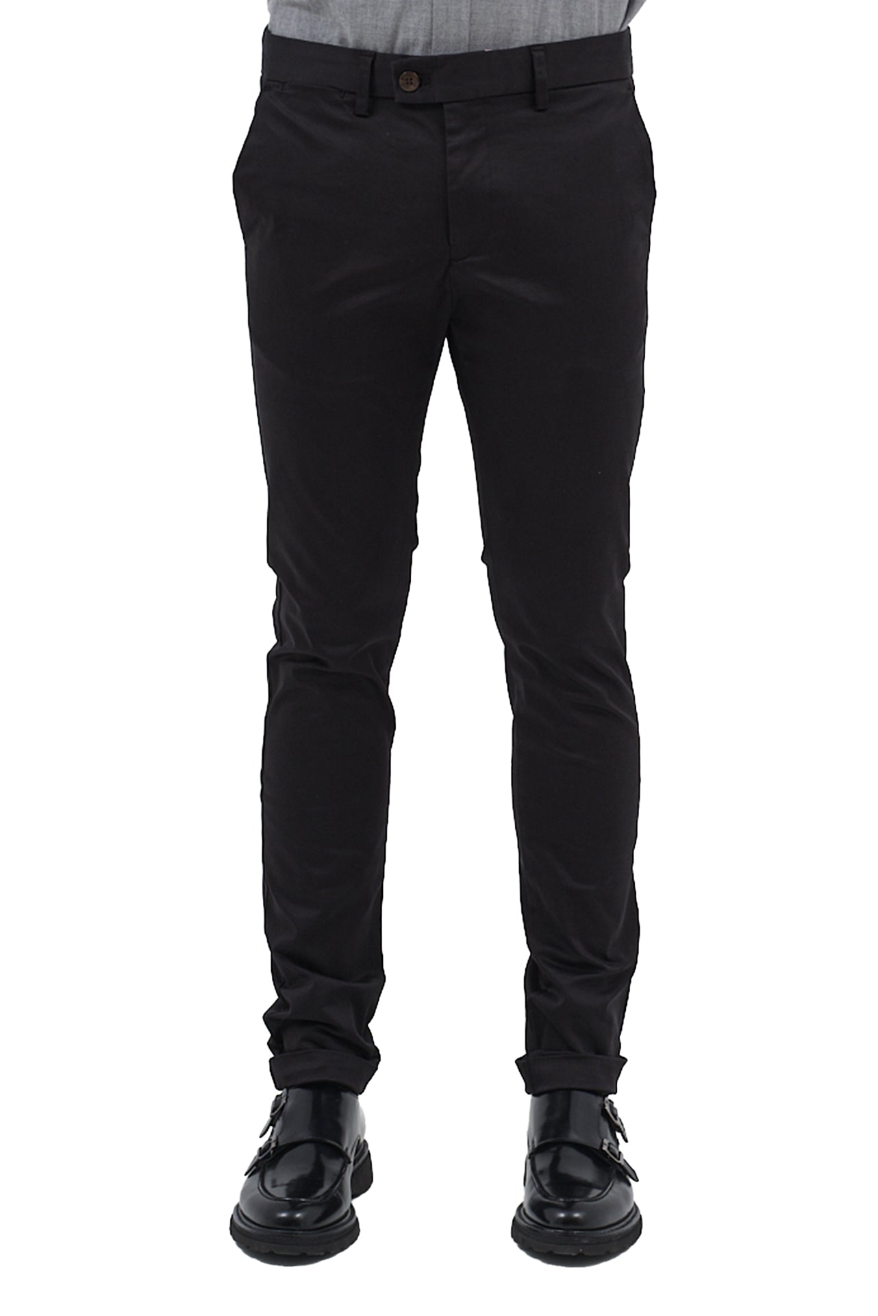 ΑΝΔΡΙΚΟ ΠΑΝΤΕΛΟΝΙ CHINOS ΜΑΥΡΟ PORTOBELLO'S SLIM FIT