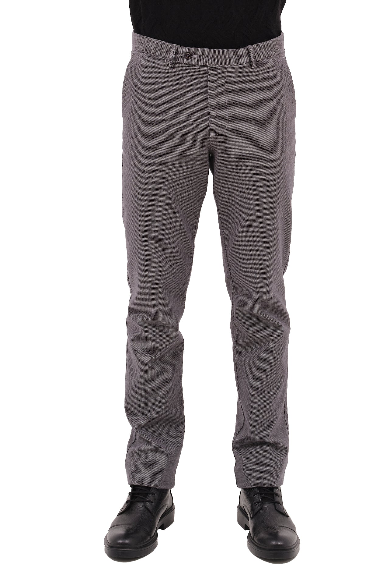 ΑΝΔΡΙΚΟ ΠΑΝΤΕΛΟΝΙ CHINOS PORTOBELLO'S ΣΕ ΓΚΡΙ ΣΚΟΥΡΟ ΧΡΩΜΑ ΜΕ ΜΙΚΡΟΣΧΕΔΙΟ