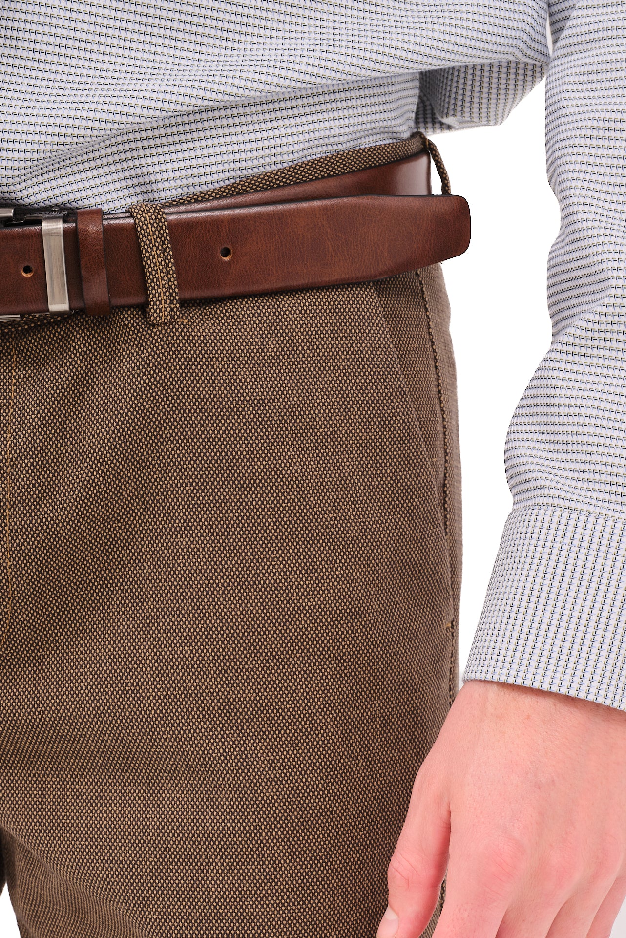 ΑΝΔΡΙΚΟ ΠΑΝΤΕΛΟΝΙ CHINOS PORTOBELLO'S ΣΕ ΜΠΕΖ ΜΑΥΡΟ ΧΡΩΜΑ ΜΕ ΜΙΚΡΟΣΧΕΔΙΟ