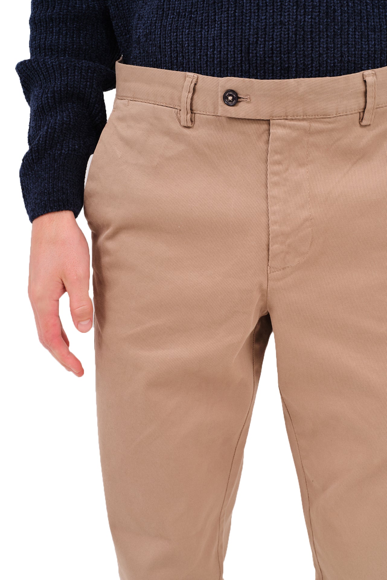 ΑΝΔΡΙΚΟ ΚΛΑΣΙΚΟ ΠΑΝΤΕΛΟΝΙ CHINOS PORTOBELLO'S ΣΕ ΜΠΕΖ ΣΚΟΥΡΟ ΧΡΩΜΑ