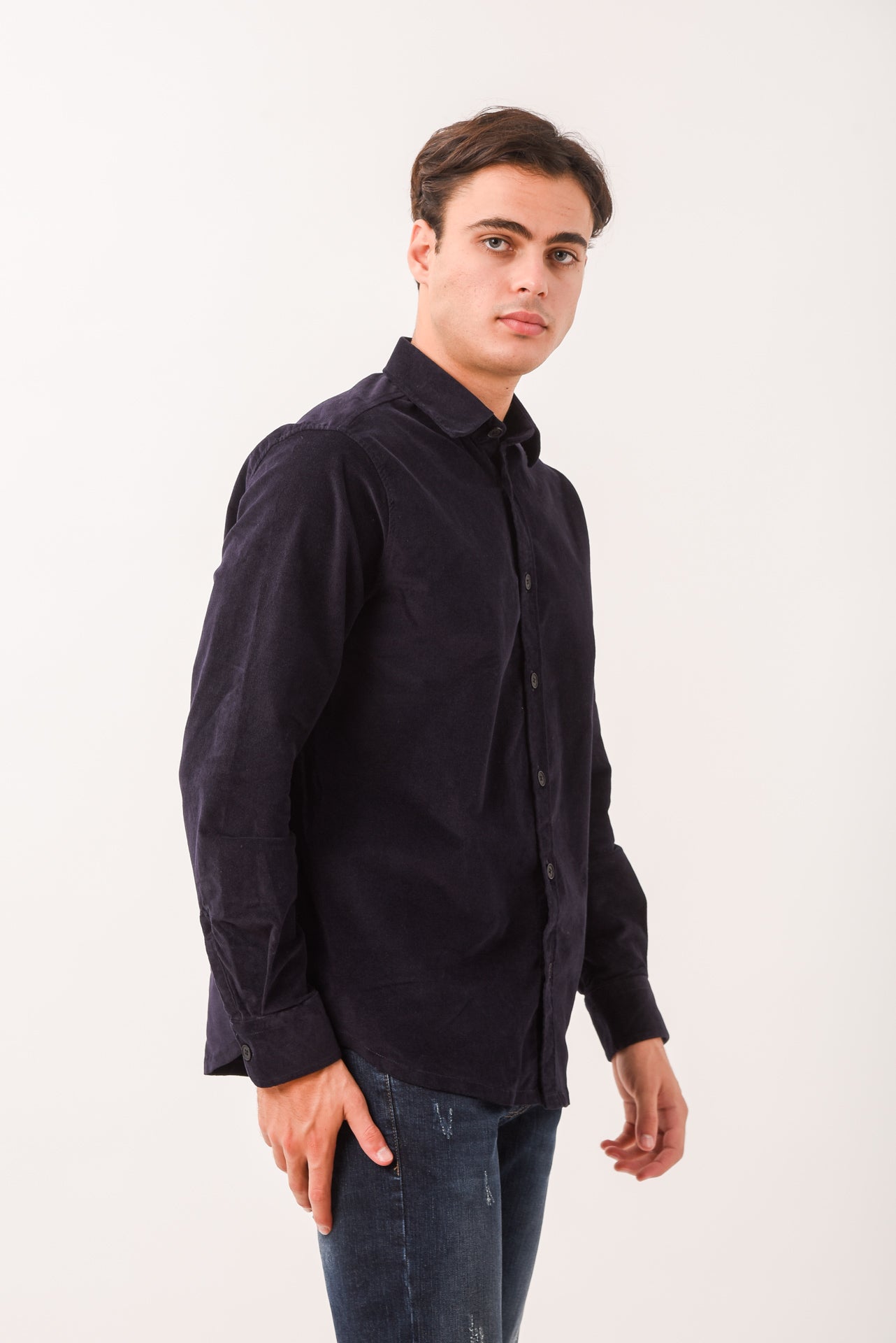 ΑΝΔΡΙΚΟ OVERHSIRT LES GENT'S ΜΠΛΕ ΜΟΝΟΧΡΩΜΟ