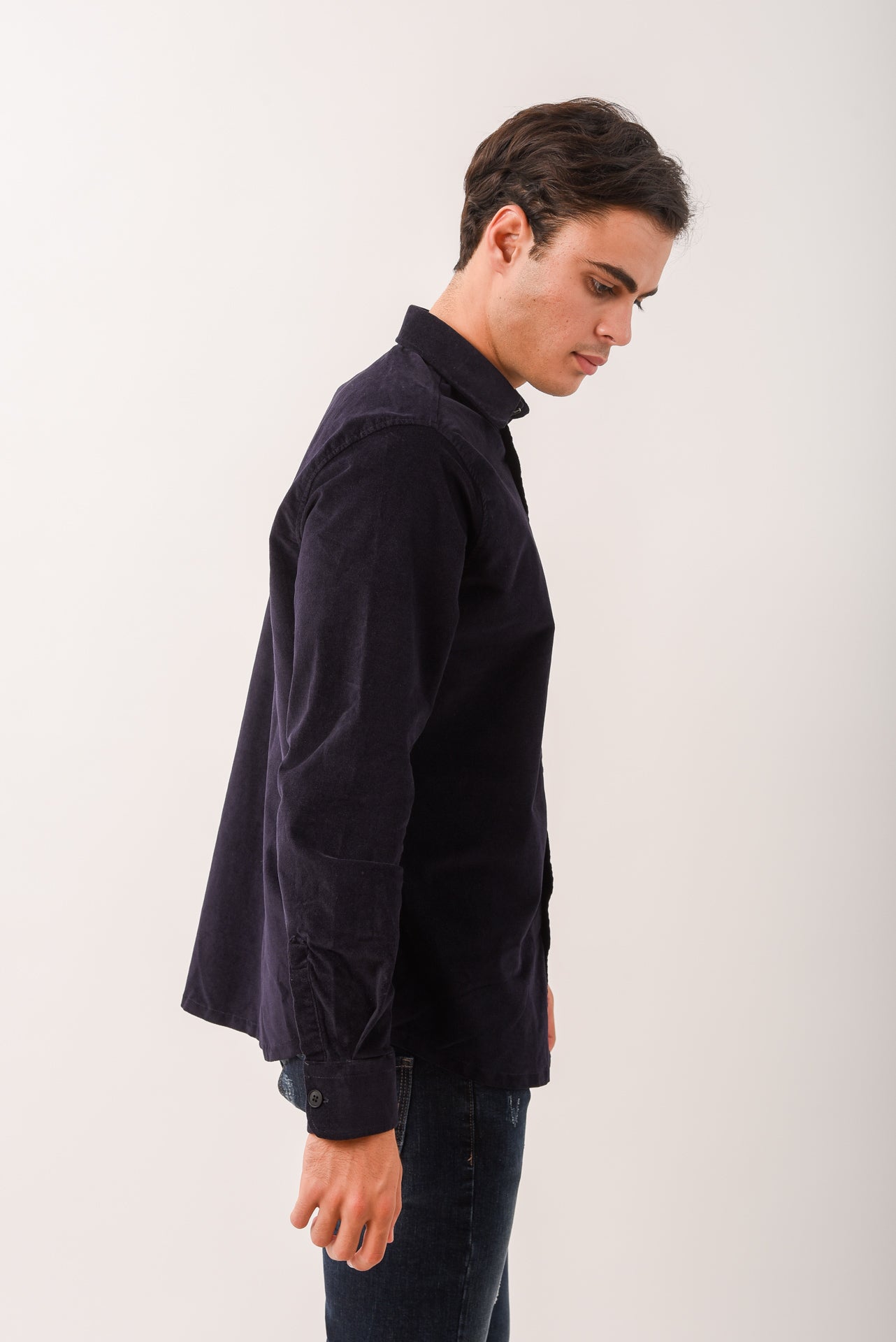 ΑΝΔΡΙΚΟ OVERHSIRT LES GENT'S ΜΠΛΕ ΜΟΝΟΧΡΩΜΟ