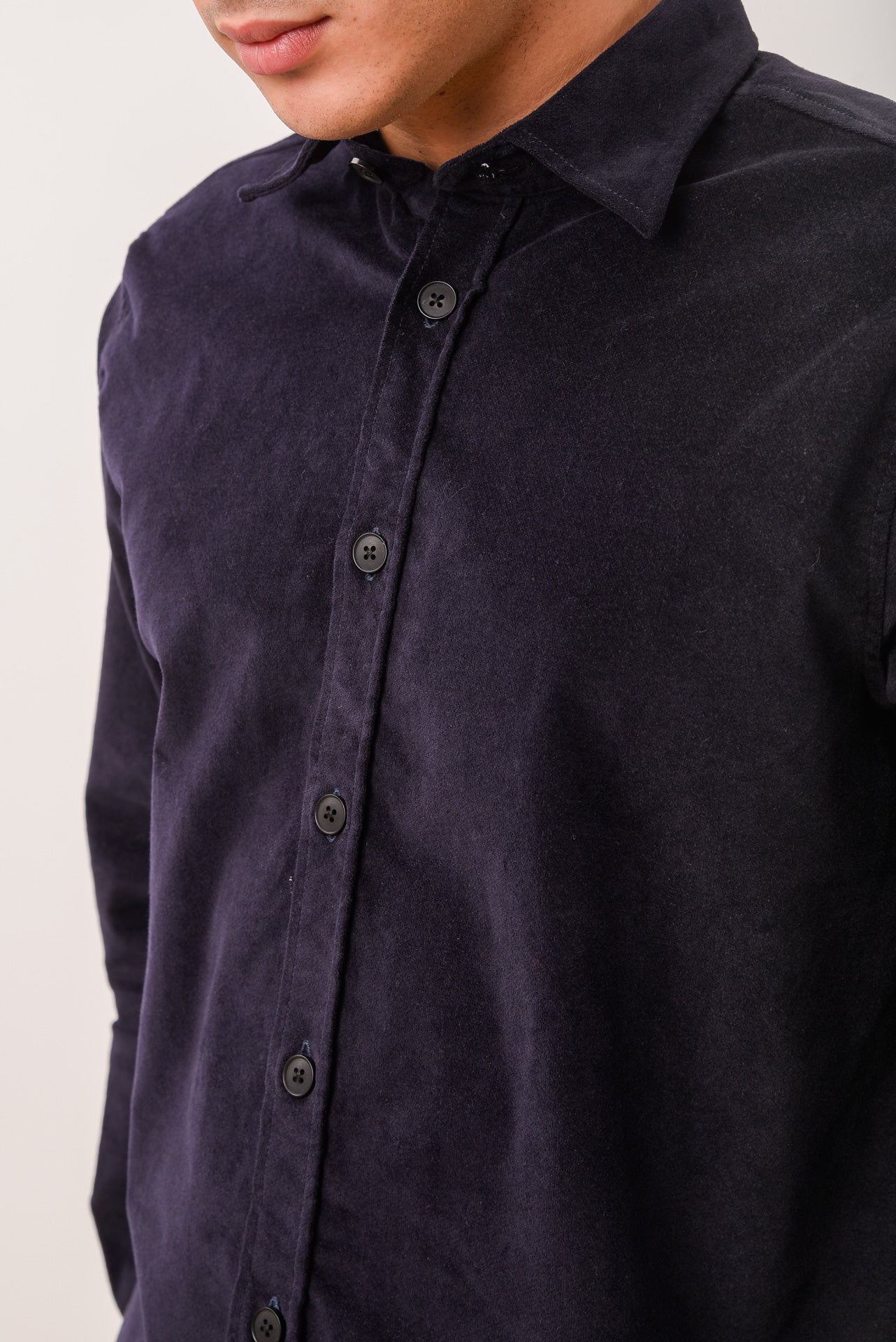 ΑΝΔΡΙΚΟ OVERHSIRT LES GENT'S ΜΠΛΕ ΜΟΝΟΧΡΩΜΟ