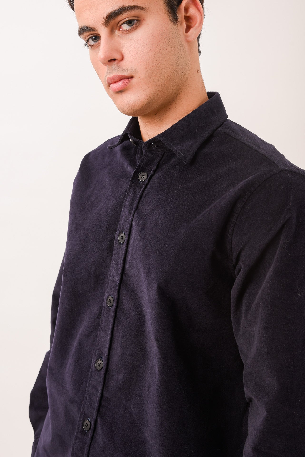 ΑΝΔΡΙΚΟ OVERHSIRT LES GENT'S ΜΠΛΕ ΜΟΝΟΧΡΩΜΟ