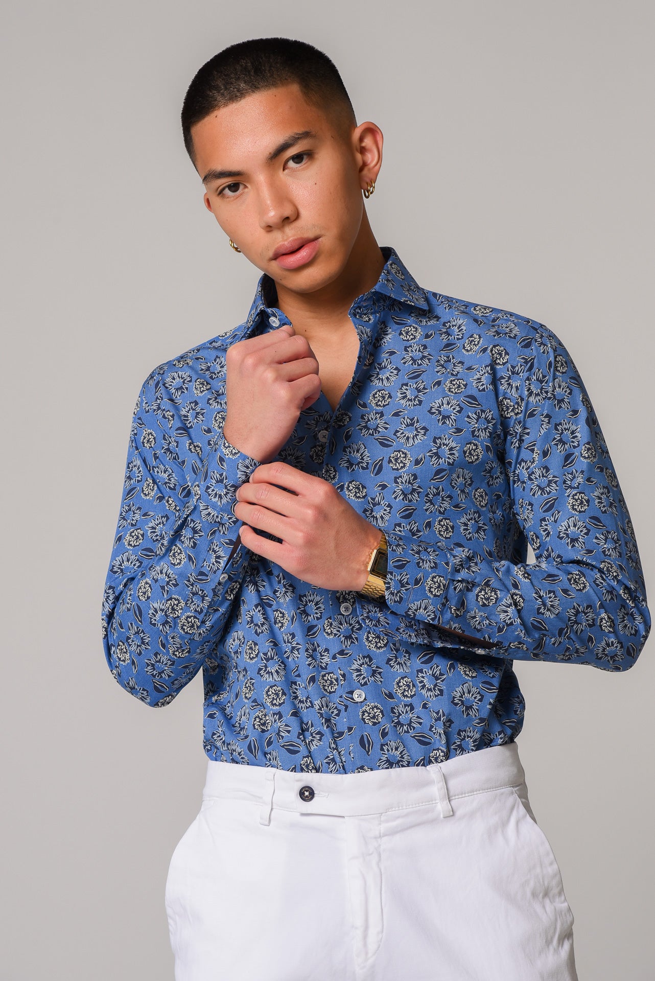 ΑΝΔΡΙΚΟ ΠΟΥΚΑΜΙΣΟ ΜΕ REX ΓΙΑΚΑ PORTOBELLO'S RAF FLORAL