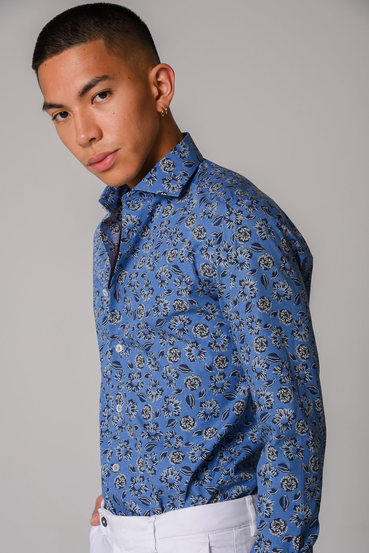 ΑΝΔΡΙΚΟ ΠΟΥΚΑΜΙΣΟ ΜΕ REX ΓΙΑΚΑ PORTOBELLO'S RAF FLORAL