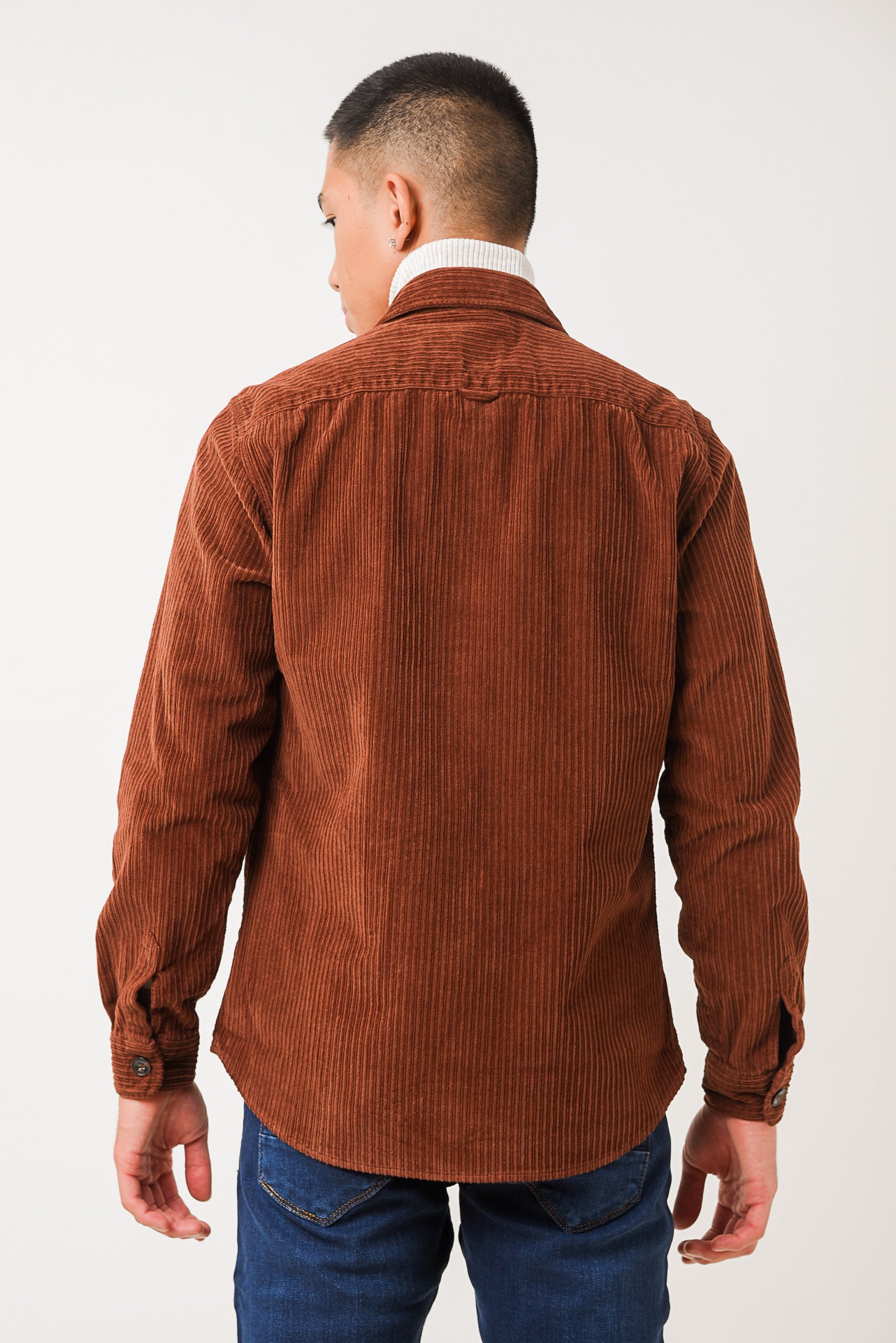 ΑΝΔΡΙΚΟ ΚΟΤΛΕ OVERSHIRT PORTOBELLO'S ΣΕ ΧΡΩΜΑ ΚΕΡΑΜΙΔΙ