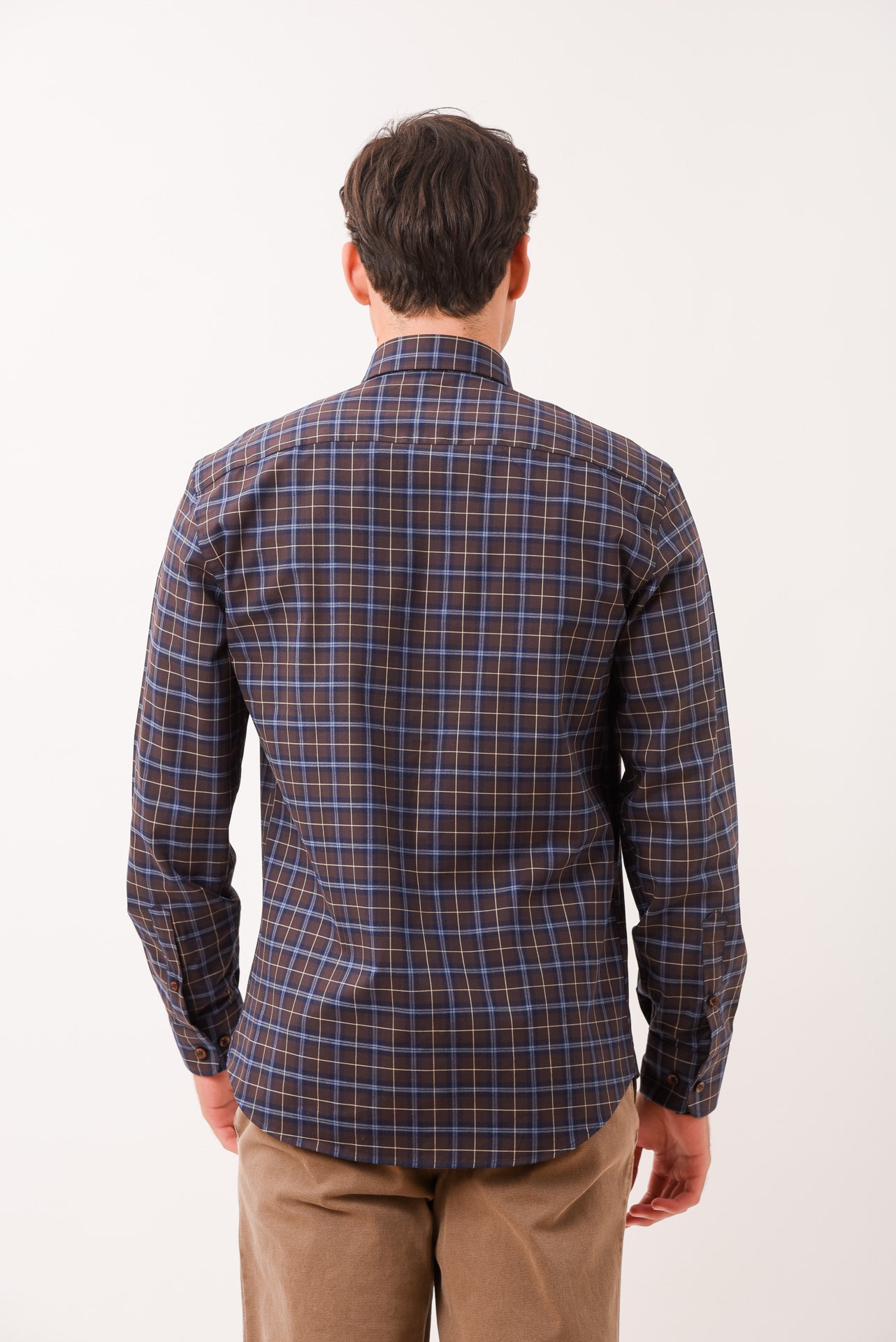 ΑΝΔΡΙΚΟ ΠΟΥΚΑΜΙΣΟ PORTOBELLO'S ΜΕ BUTTON DOWN ΓΙΑΚΑ ΣΕ ΚΑΦΕ-ΜΠΛΕ ΑΠΟΧΡΩΣΗ