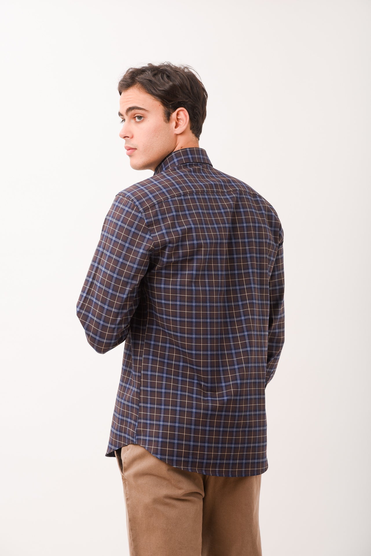 ΑΝΔΡΙΚΟ ΠΟΥΚΑΜΙΣΟ PORTOBELLO'S ΜΕ BUTTON DOWN ΓΙΑΚΑ ΣΕ ΚΑΦΕ-ΜΠΛΕ ΑΠΟΧΡΩΣΗ