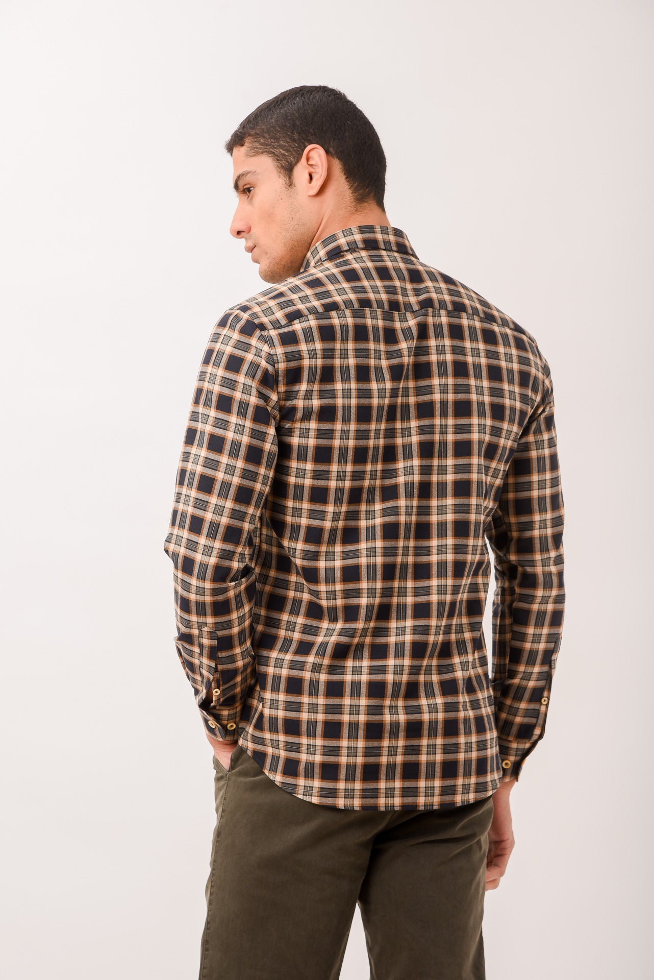 ΑΝΔΡΙΚΟ ΠΟΥΚΑΜΙΣΟ PORTOBELLO'S BUTTON DOWN ΓΙΑΚΑΣ ΣΕ ΜΠΕΖ-ΜΠΛΕ ΑΠΟΧΡΩΣΗ