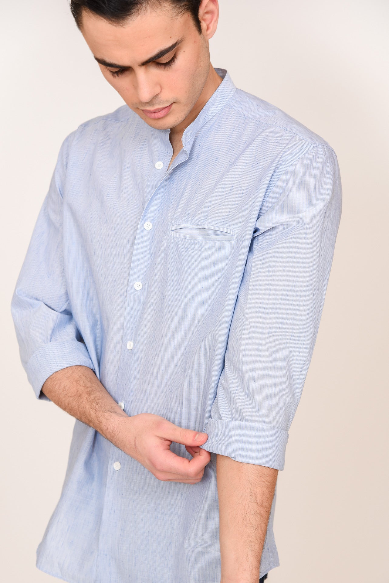 ΑΝΔΡΙΚΟ ΠΟΥΚΑΜΙΣΟ ΜΕ ΜΑΟ ΓΙΑΚΑ PORTOBELLO'S ΣΙΕΛ ΜΕ ΕΣΩΤΕΡΙΚΗ ΤΣΕΠΗ