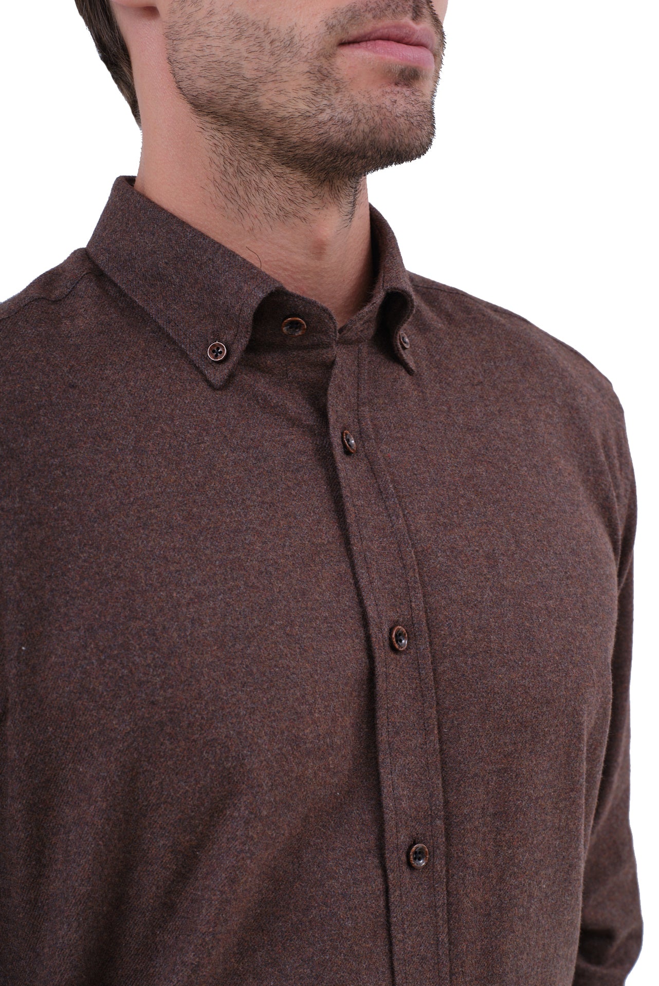 ΑΝΔΡΙΚΟ ΠΟΥΚΑΜΙΣΟ ΦΑΝΕΛΑ ΣΕ ΚΑΦΕ ΑΠΟΧΡΩΣΗ PORTOBELLO'S ΜΕ BUTTON DOWN ΓΙΑΚΑ