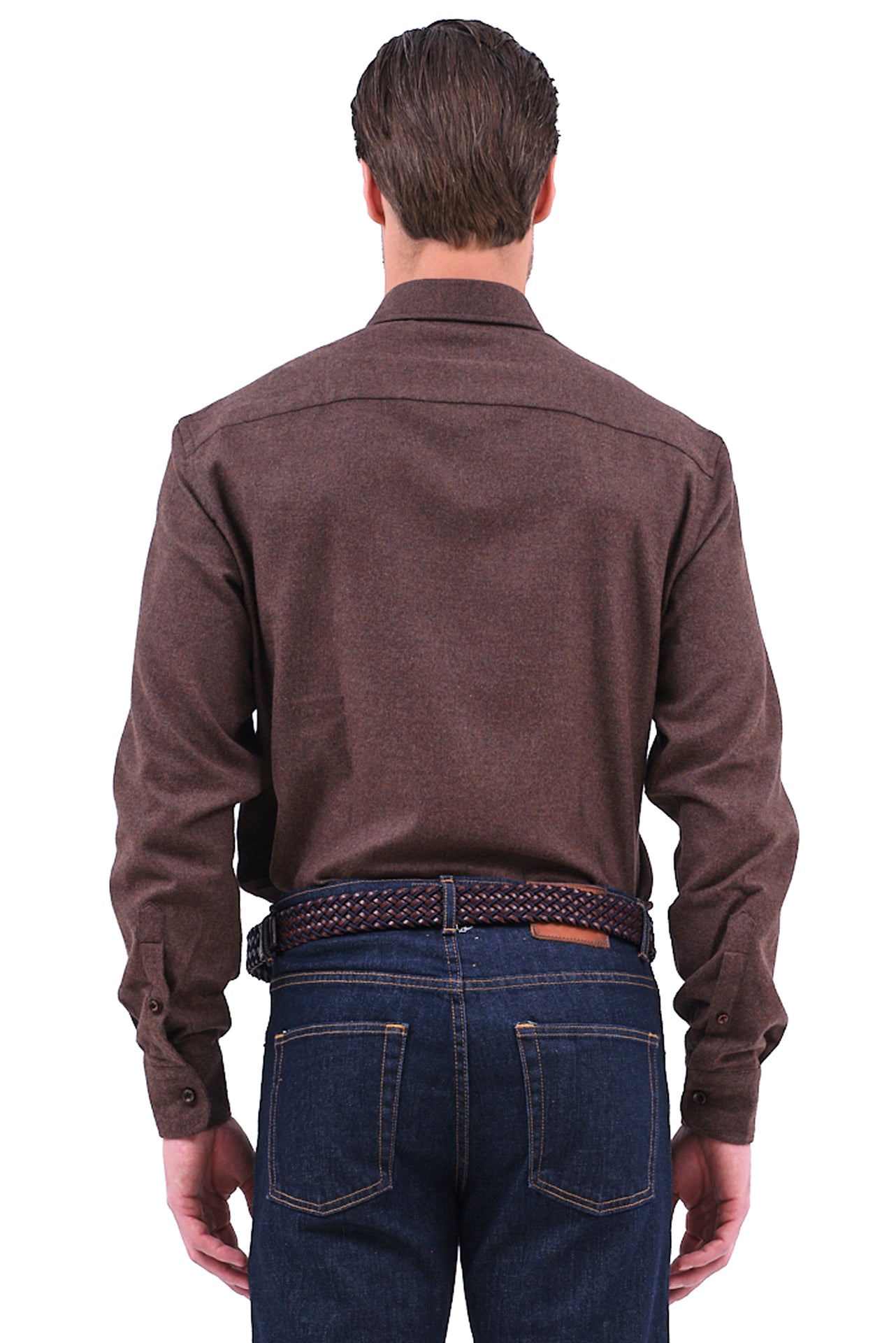 ΑΝΔΡΙΚΟ ΠΟΥΚΑΜΙΣΟ ΦΑΝΕΛΑ ΣΕ ΚΑΦΕ ΑΠΟΧΡΩΣΗ PORTOBELLO'S ΜΕ BUTTON DOWN ΓΙΑΚΑ