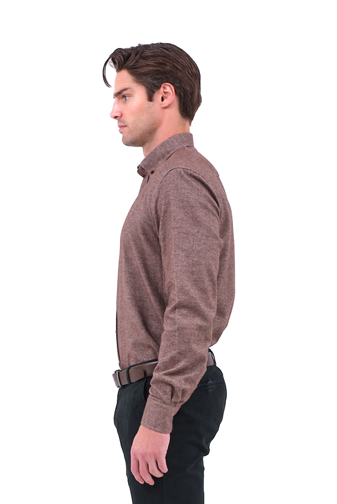 ΑΝΔΡΙΚΟ ΠΟΥΚΑΜΙΣΟ ΦΑΝΕΛΑ ΜΠΕΖ ΚΑΦΕ PORTOBELLO'S ΜΕ BUTTON DOWN ΓΙΑΚΑ