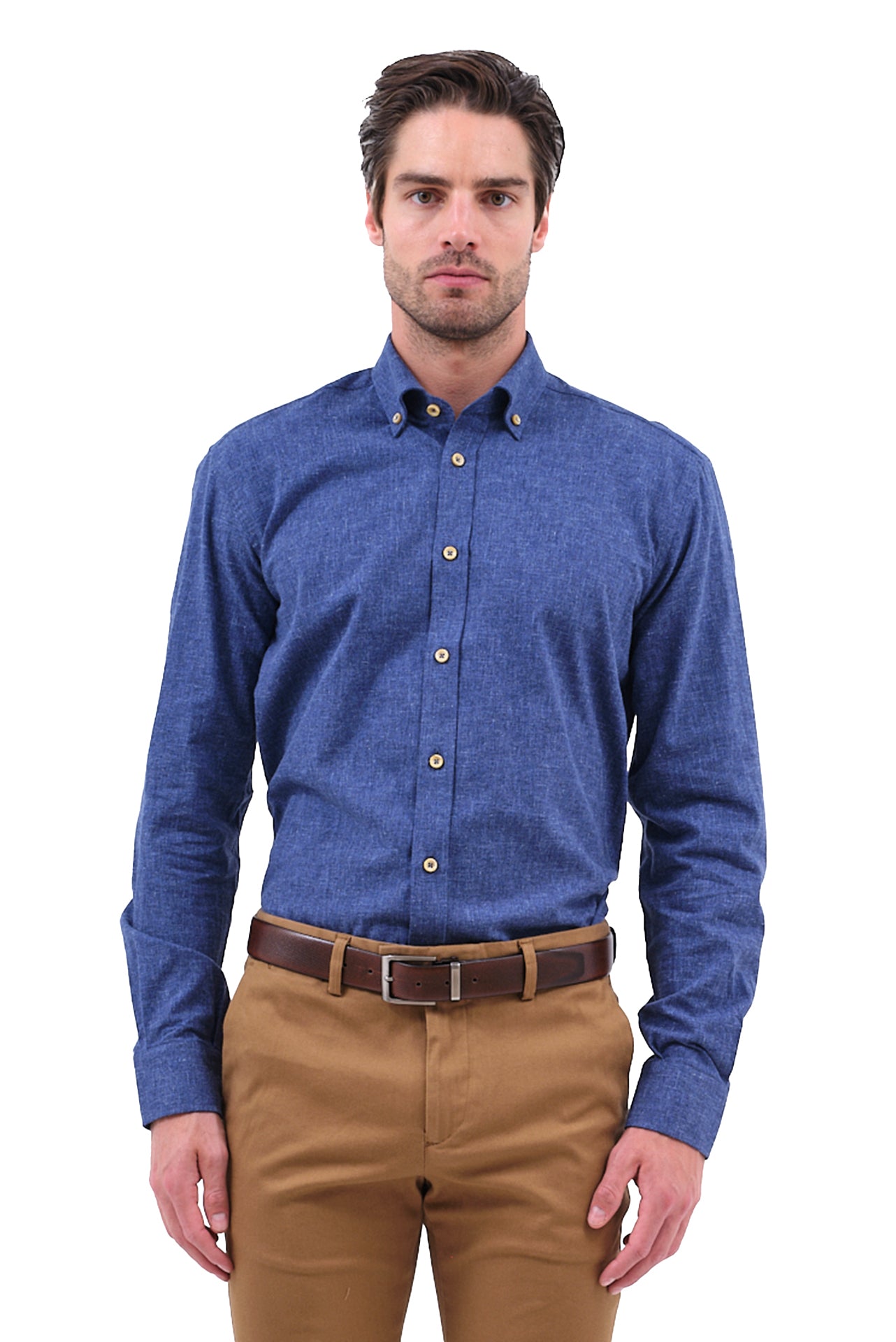 ΑΝΔΡΙΚΟ ΠΟΥΚΑΜΙΣΟ PORTOBELLO'S ΣΕ ΤΖΙΝ ΑΠΟΧΡΩΣΗ ΜΕ BUTTON DOWN ΓΙΑΚΑ