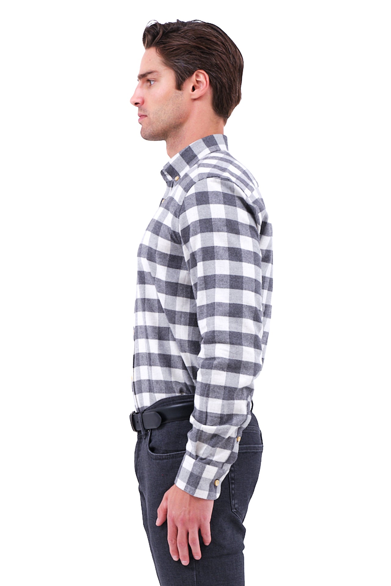 ΑΝΔΡΙΚΟ ΠΟΥΚΑΜΙΣΟ ΦΑΝΕΛΑ ΚΑΡΟ PORTOBELLO'S ΜΕ BUTTON DOWN ΓΙΑΚΑ REGULAR FIT