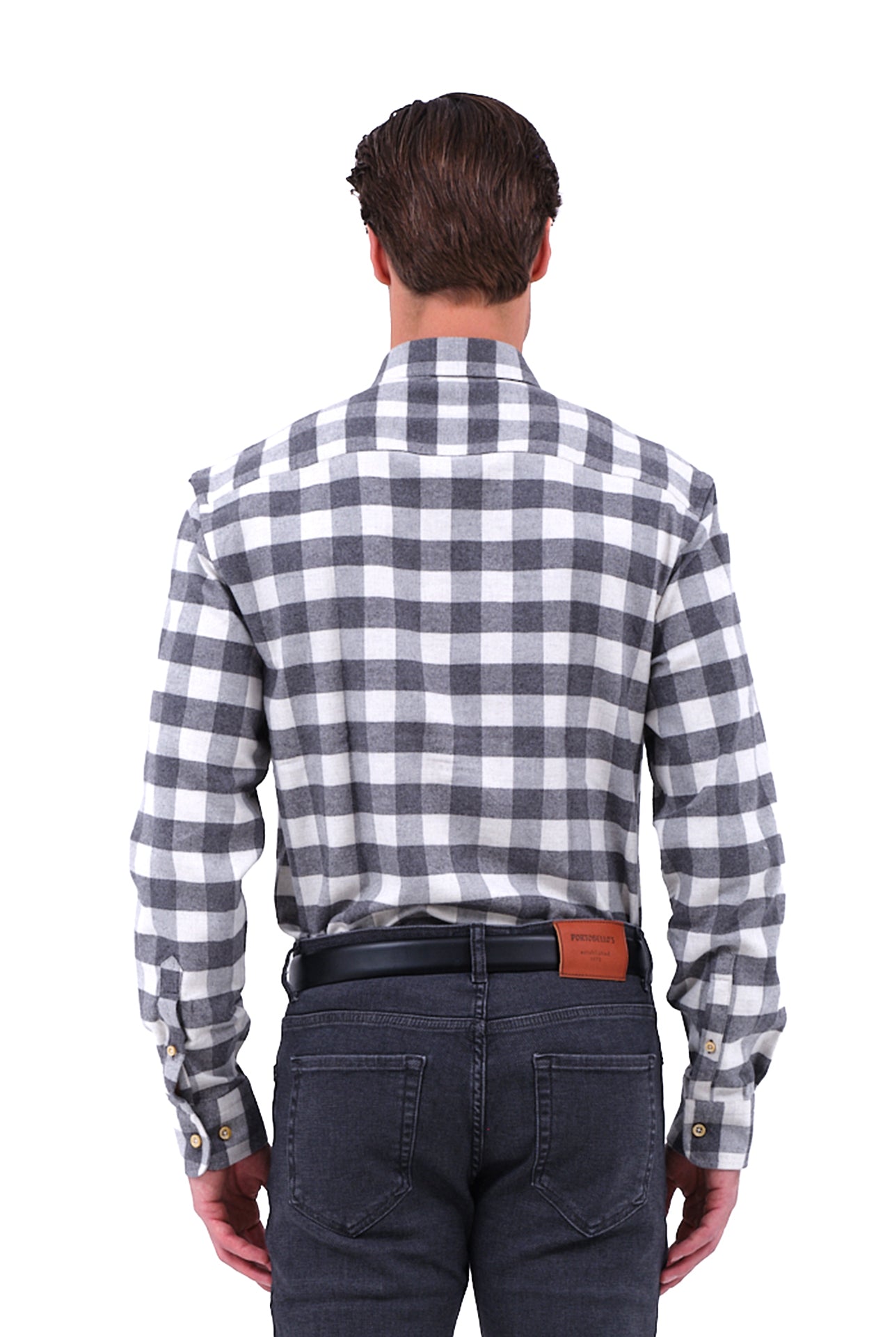 ΑΝΔΡΙΚΟ ΠΟΥΚΑΜΙΣΟ ΦΑΝΕΛΑ ΚΑΡΟ PORTOBELLO'S ΜΕ BUTTON DOWN ΓΙΑΚΑ REGULAR FIT