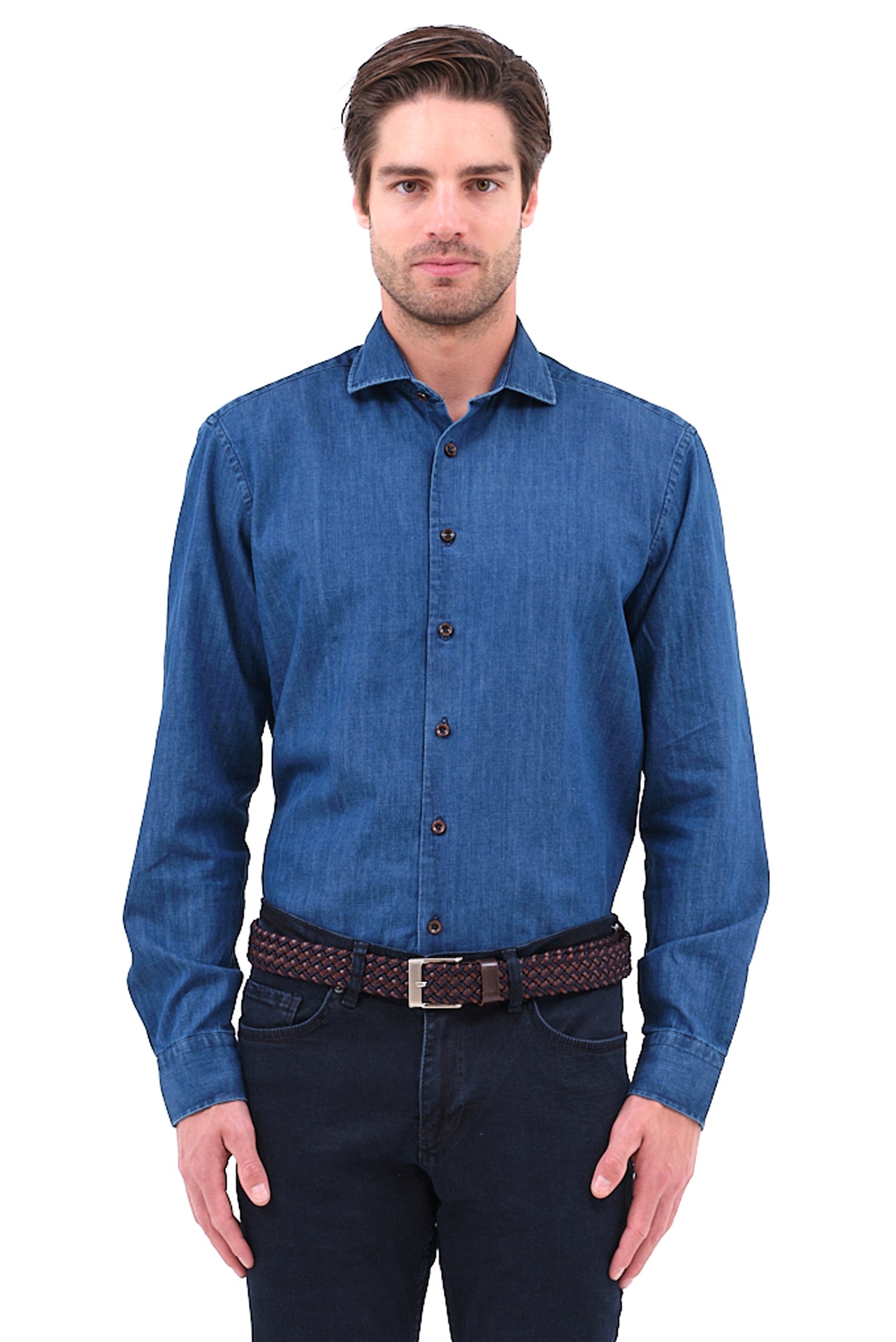 ΑΝΔΡΙΚΟ ΠΟΥΚΑΜΙΣΟ JEAN PORTOBELLO'S ΜΕ REX ΓΙΑΚΑ REGULAR FIT