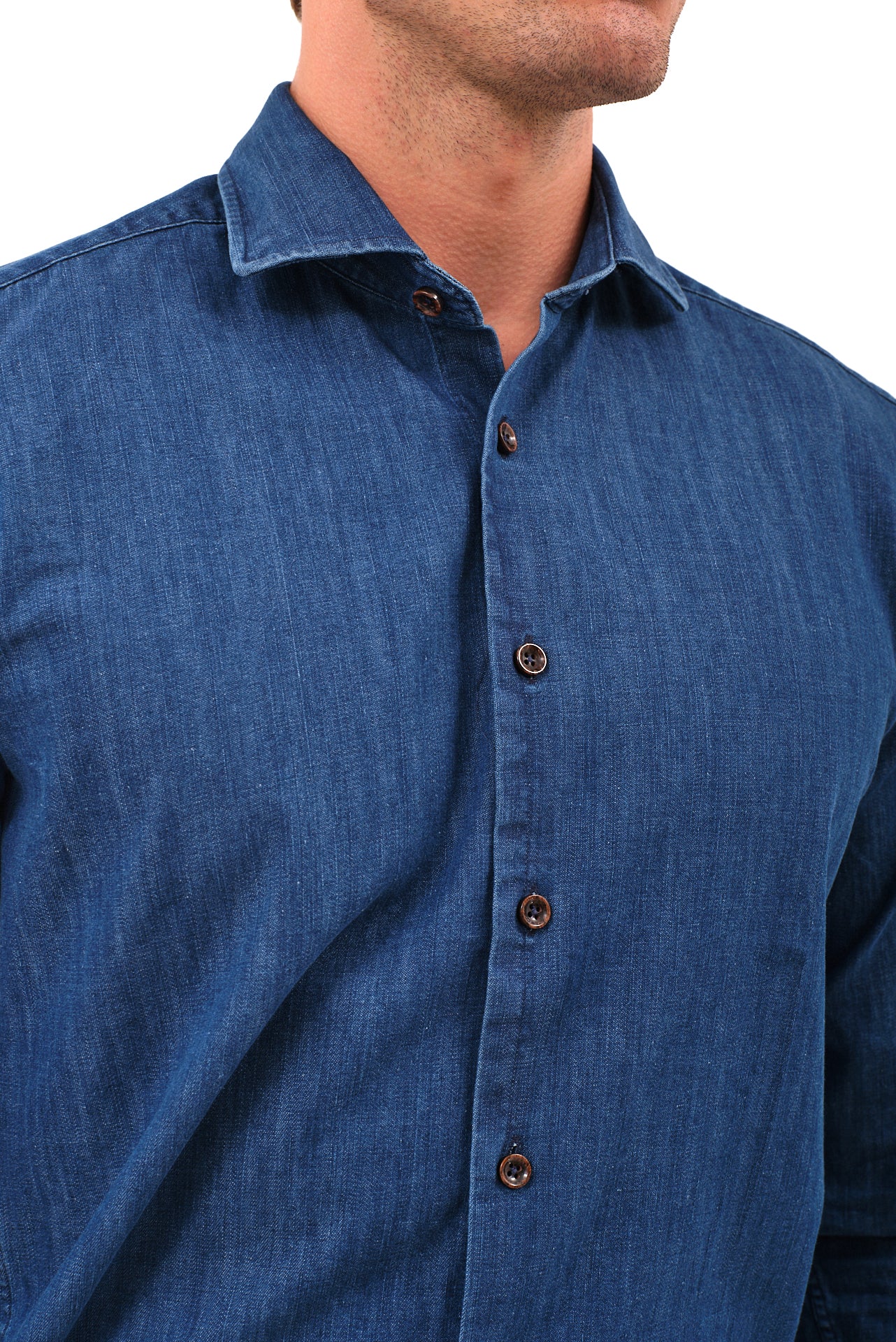 ΑΝΔΡΙΚΟ ΠΟΥΚΑΜΙΣΟ JEAN PORTOBELLO'S ΜΕ REX ΓΙΑΚΑ SLIM FIT