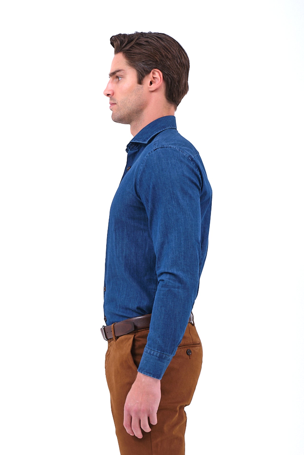 ΑΝΔΡΙΚΟ ΠΟΥΚΑΜΙΣΟ JEAN PORTOBELLO'S ΜΕ REX ΓΙΑΚΑ SLIM FIT