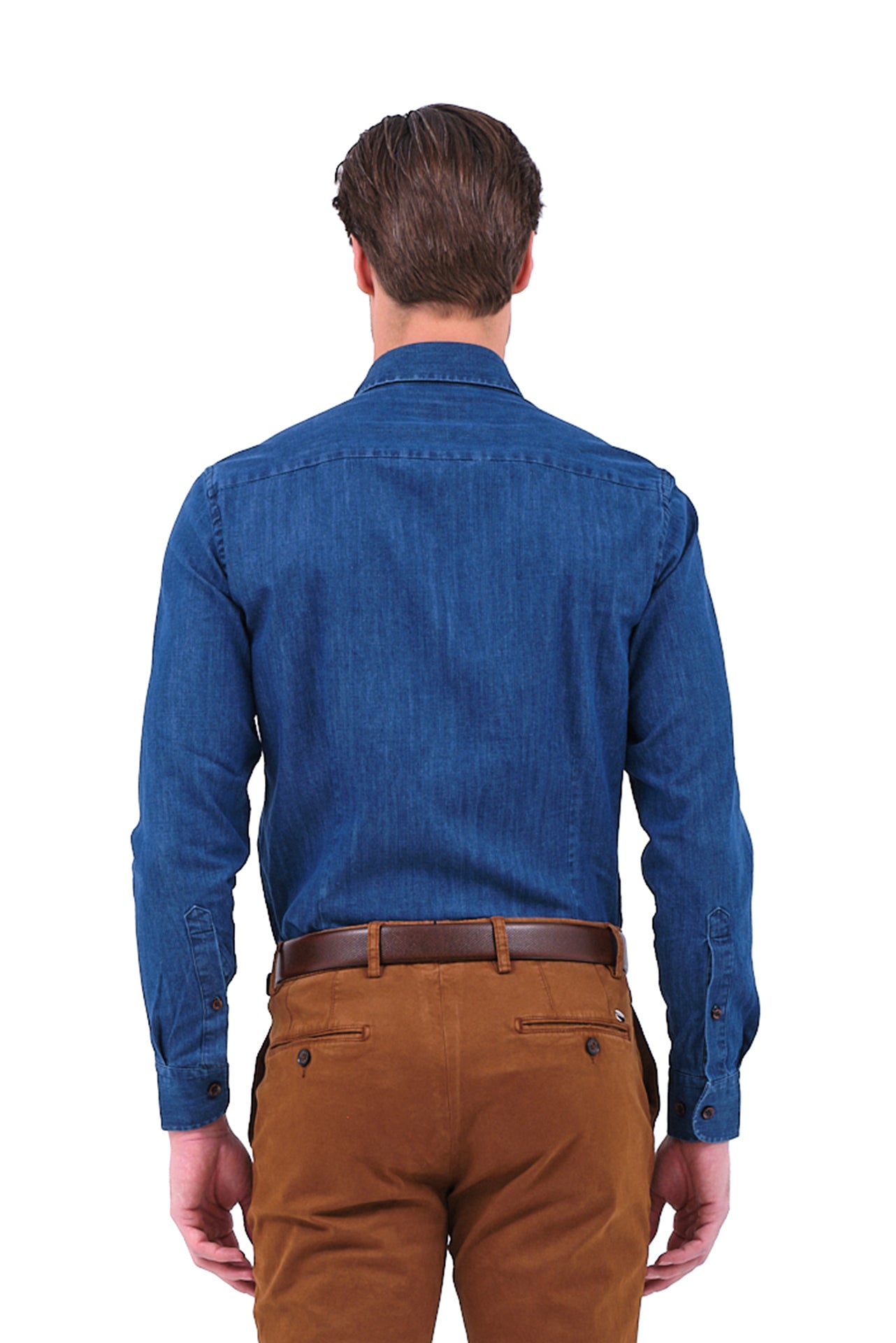 ΑΝΔΡΙΚΟ ΠΟΥΚΑΜΙΣΟ JEAN PORTOBELLO'S ΜΕ REX ΓΙΑΚΑ SLIM FIT