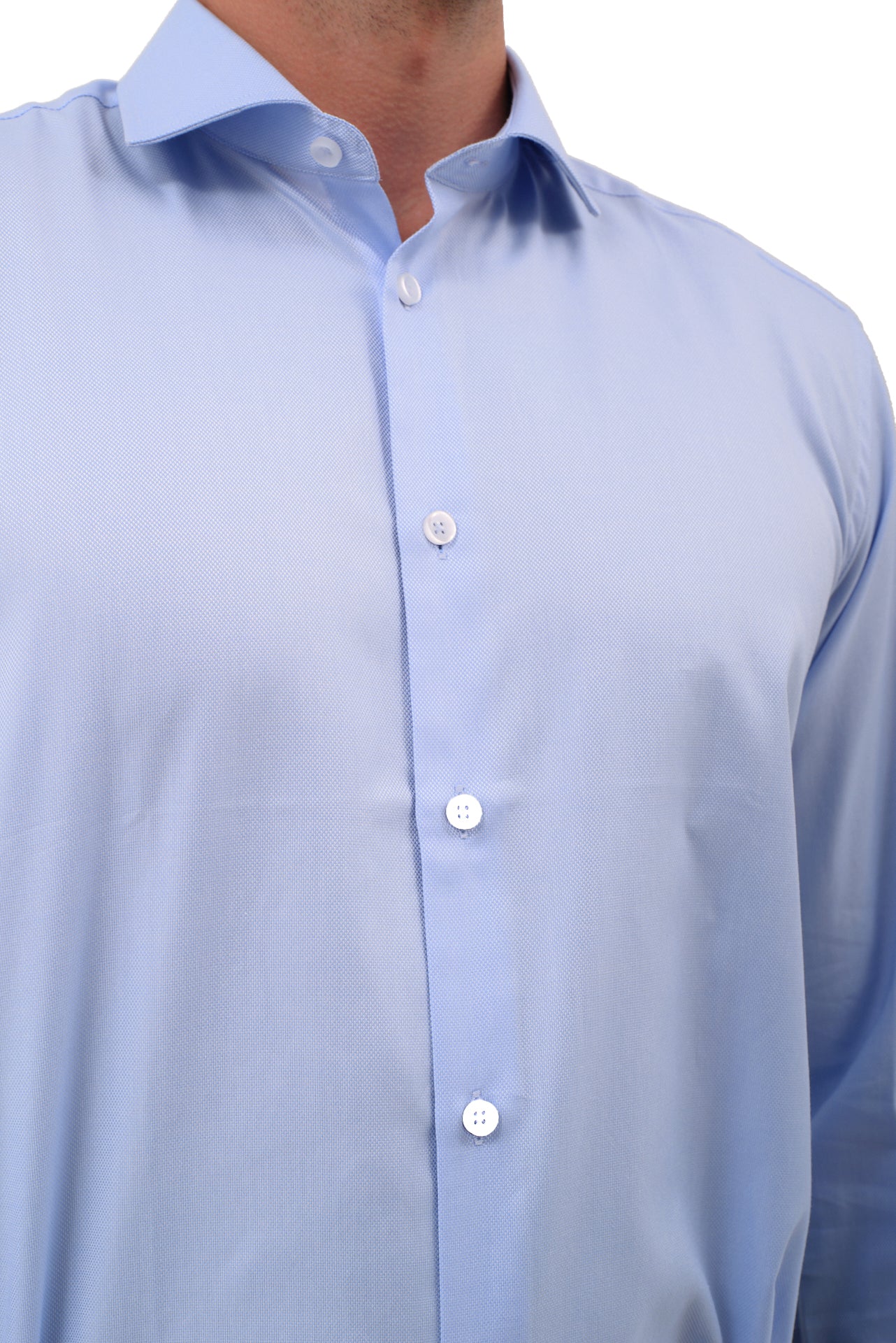 ΑΝΔΡΙΚΟ ΠΟΥΚΑΜΙΣΟ ΜΟΝΟΧΡΩΜΟ ΣΙΕΛ PORTOBELLO'S ΜΕ REX ΓΙΑΚΑ REGULAR FIT