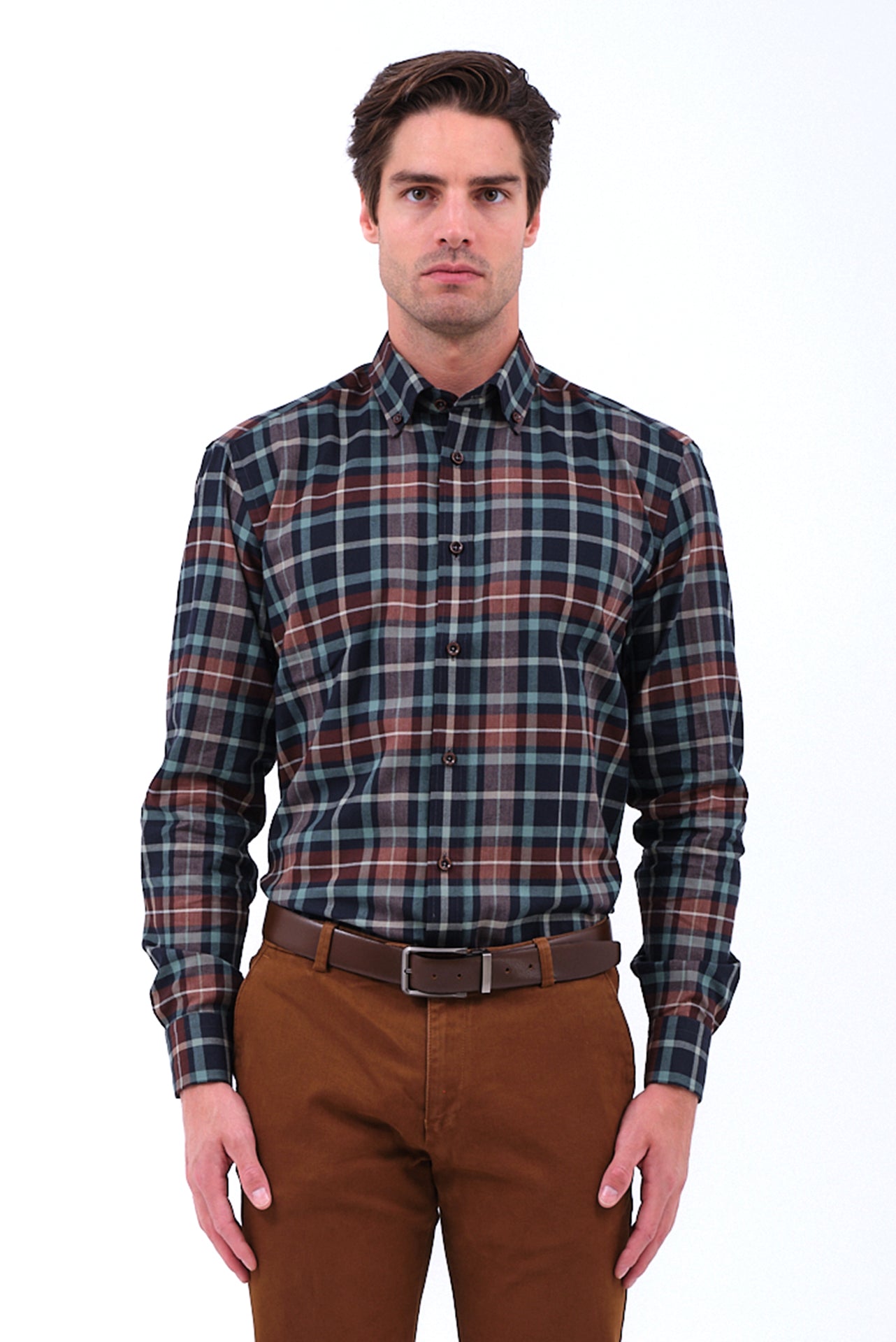 ΑΝΔΡΙΚΟ ΠΟΥΚΑΜΙΣΟ PORTOBELLO'S ΚΑΡΟ ΟΙΝΟΠΝΕΥΜΑΤΙ ΜΕ BUTTON DOWN ΓΙΑΚΑ