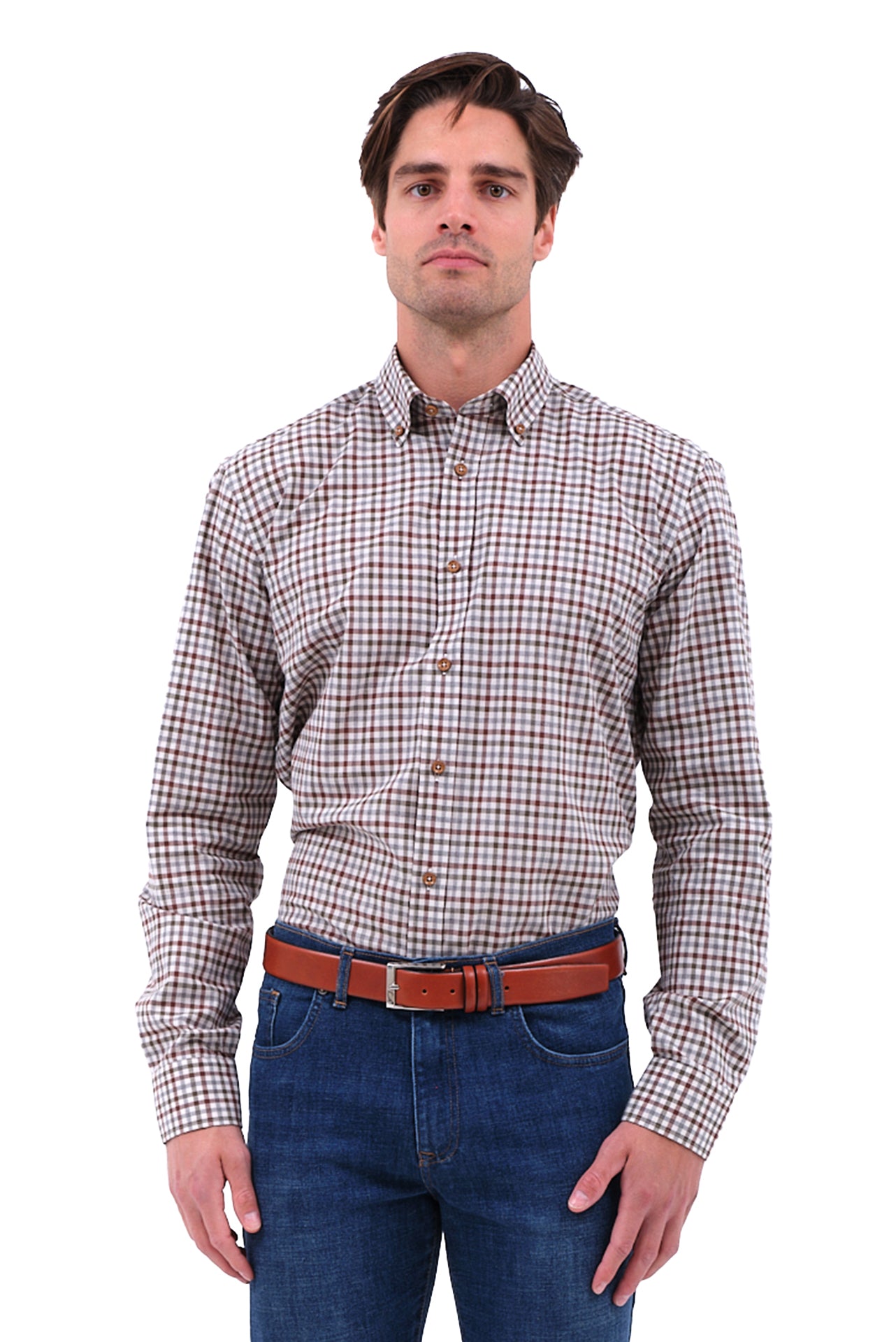 ΑΝΔΡΙΚΟ ΜΠΟΡΝΤΟ ΠΟΥΚΑΜΙΣΟ PORTOBELLO'S ΜΕ ΜΙΚΡΑ ΚΑΡΟ ΚΑΙ BUTTON DOWN ΓΙΑΚΑ