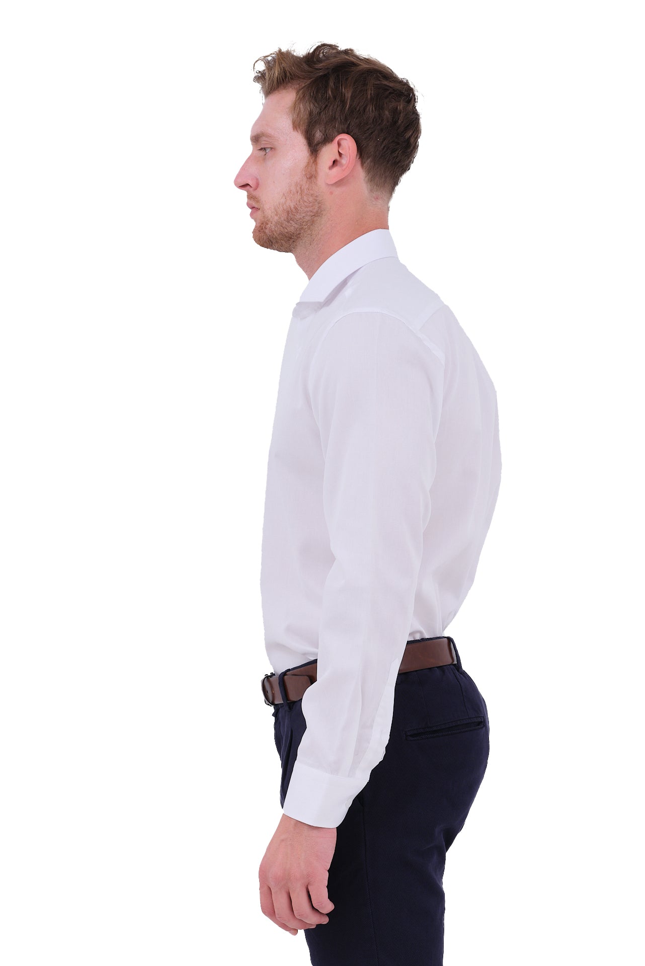 ΑΝΔΡΙΚΟ ΠΟΥΚΑΜΙΣΟ PORTOBELLO'S ΣΕ ΛΕΥΚΟ ΧΡΩΜΑ ΜΕ REX ΓΙΑΚΑ REGULAR FIT