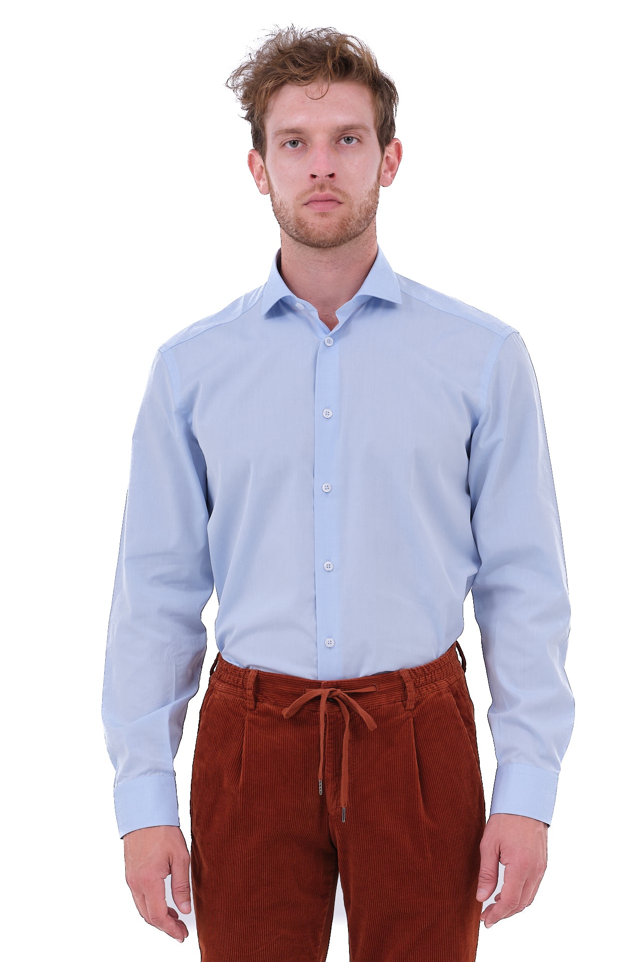 ΑΝΔΡΙΚΟ ΣΙΕΛ ΠΟΥΚΑΜΙΣΟ PORTOBELLO'S ΜΕ REX ΓΙΑΚΑ REGULAR FIT