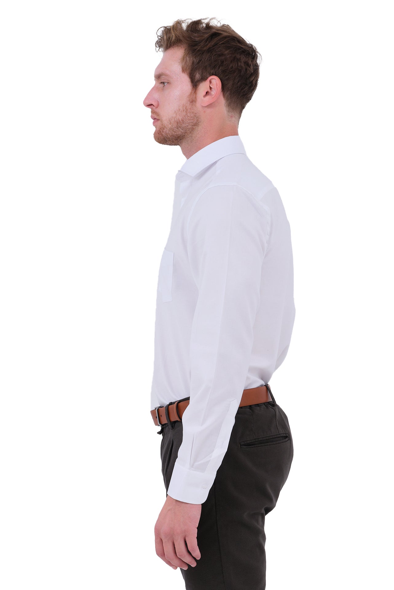 ΑΝΔΡΙΚΟ ΠΟΥΚΑΜΙΣΟ ΣΕ ΛΕΥΚΟ ΧΡΩΜΑ PORTOBELLO'S ΜΕ REX ΓΙΑΚΑ ΚΑΝΟΝΙΚΗ ΓΡΑΜΜΗ