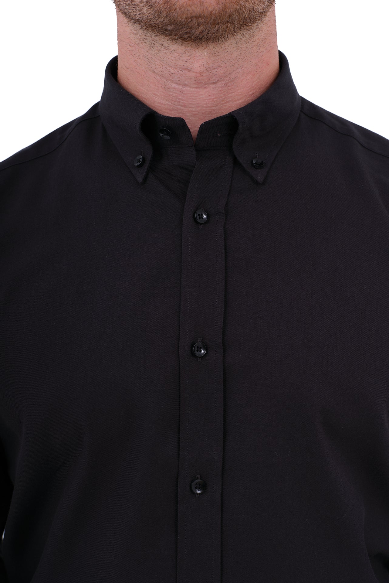 ΑΝΔΡΙΚΟ ΜΑΥΡΟ ΠΟΥΚΑΜΙΣΟ PORTOBELLO'S ΜΕ BUTTON DOWN ΓΙΑΚΑ